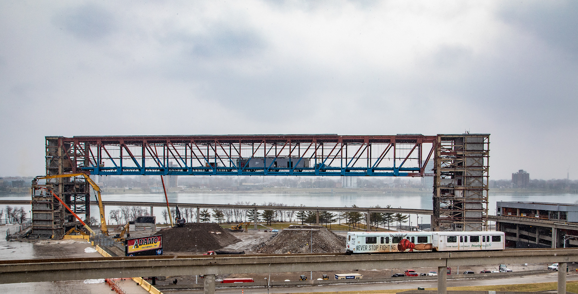 Last days of the demolition of Joe Louis Arena