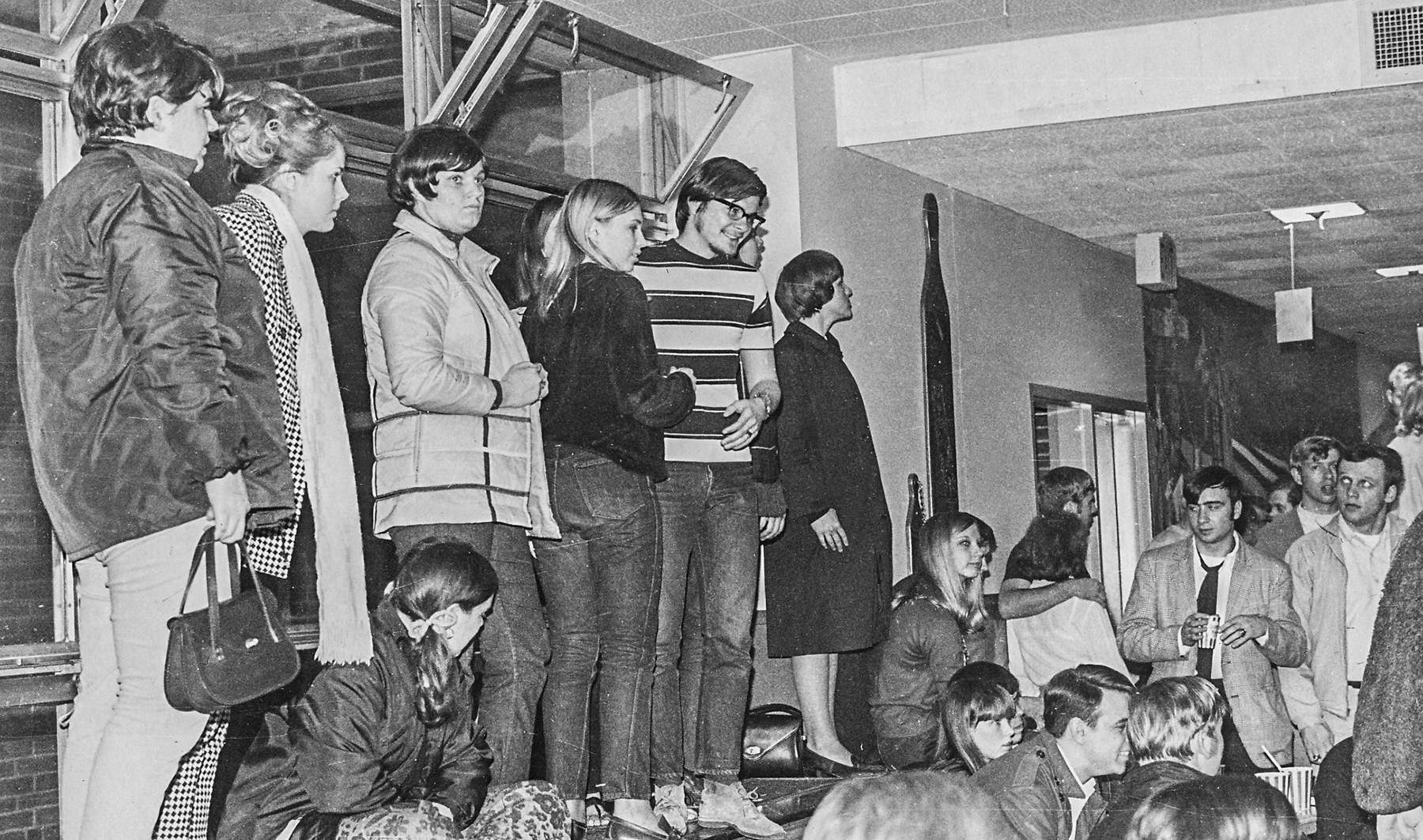 The night of protesting the earlier closing hours of the student union