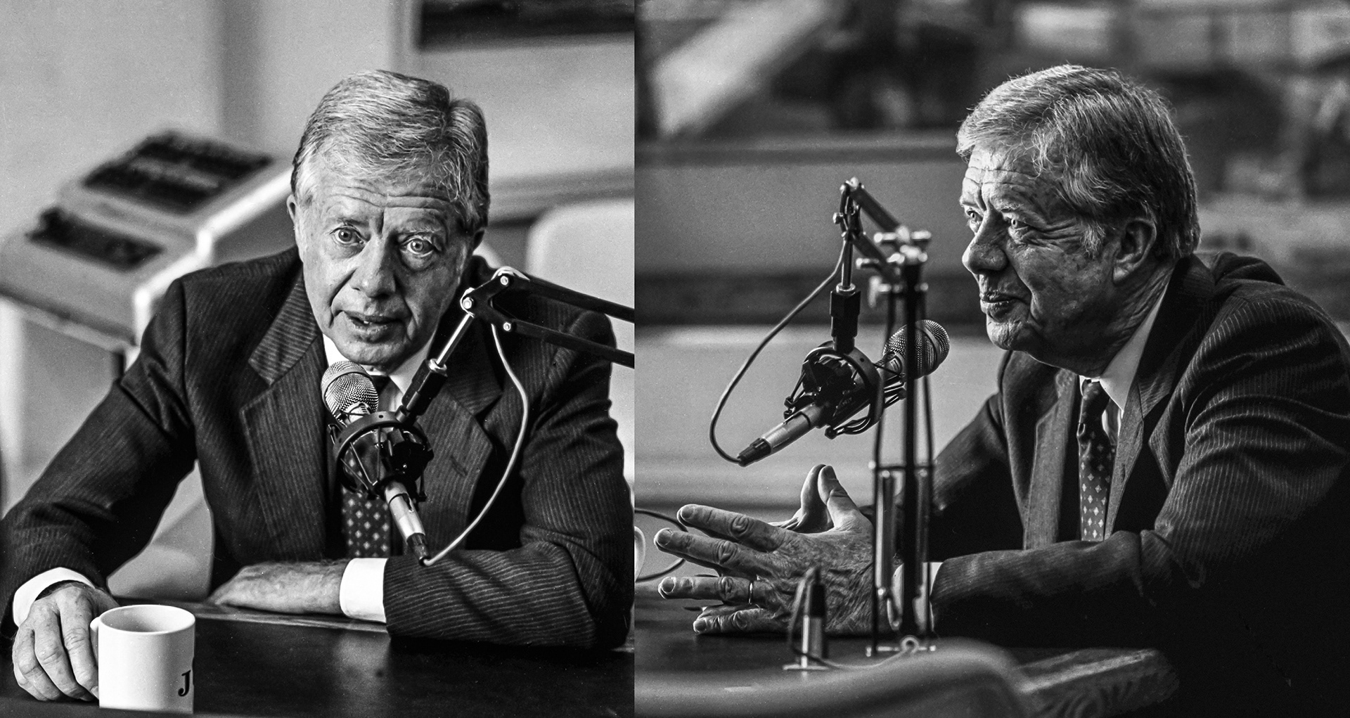 Pres. Jimmy Carter at WJR studios, Detroit