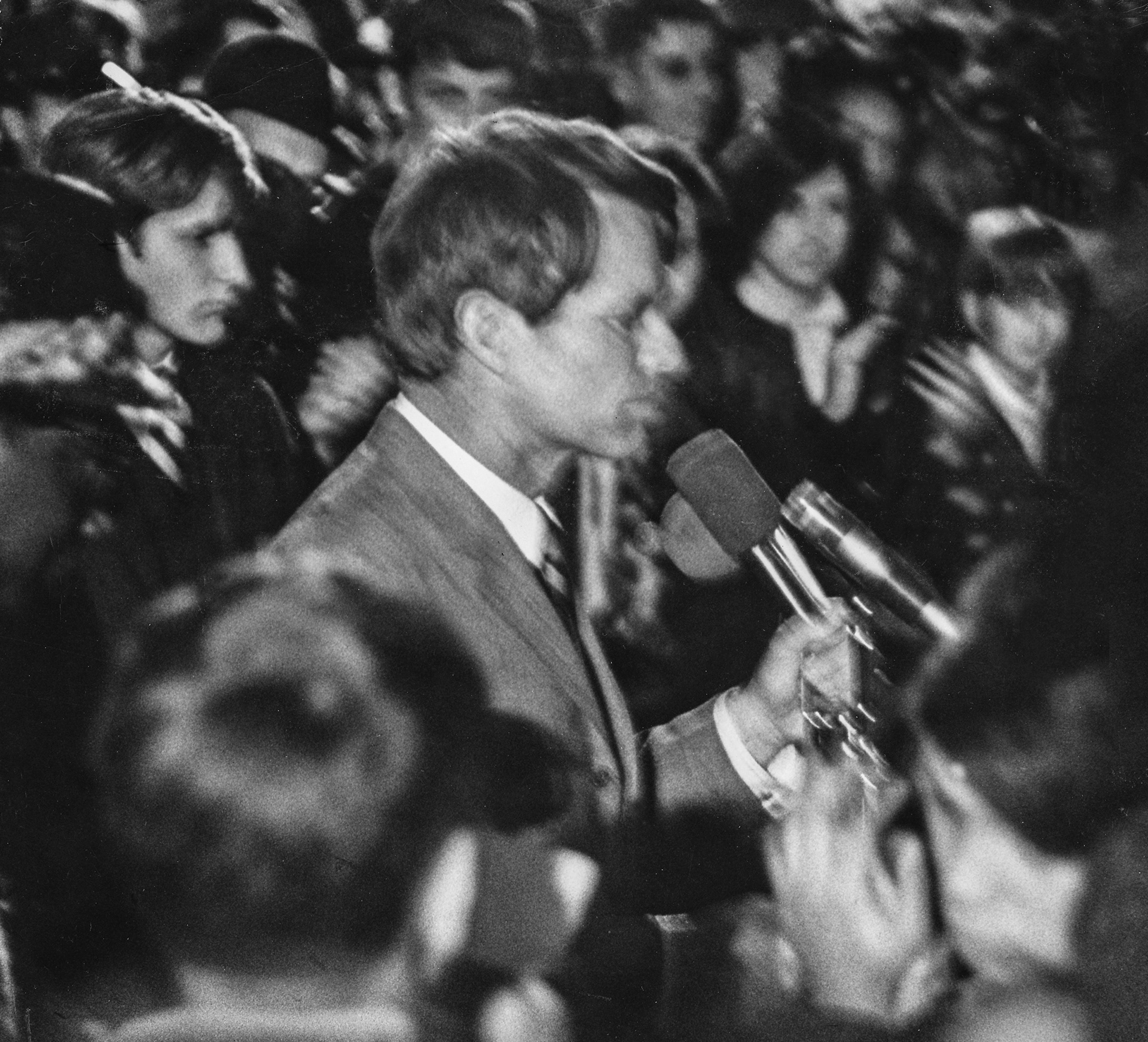 Senator Robert F. Kennedy in Kalamazoo MI, 1968