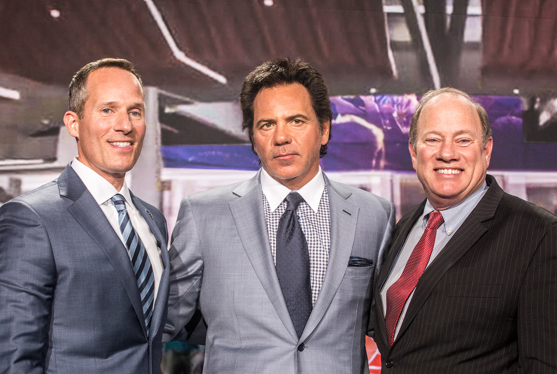 Christopher Ilitch, Tom Gores (Pistons owner), Mayor Duggan