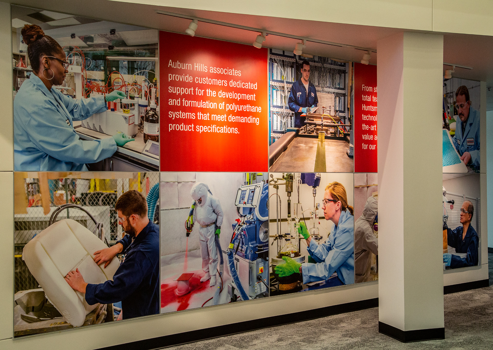 My photos used in lobby of Huntsman Inc.