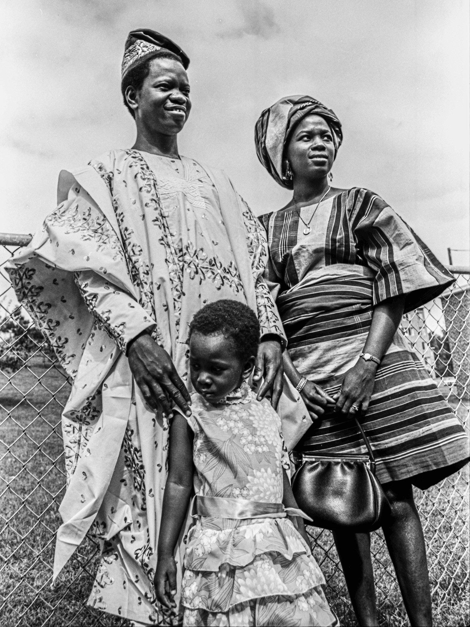 African family on campus
