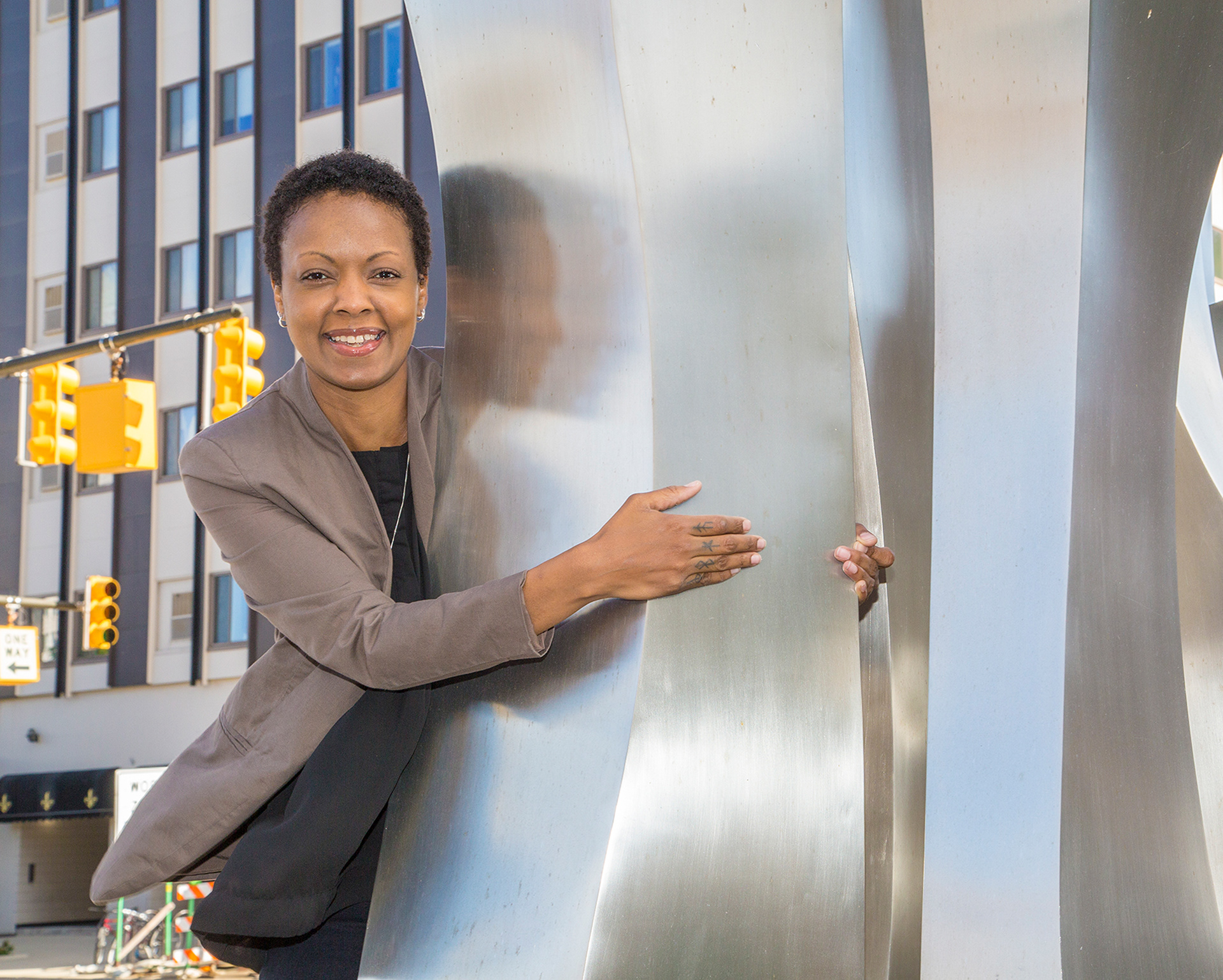 Lauren Hood on Washington Boulevard, Detroit