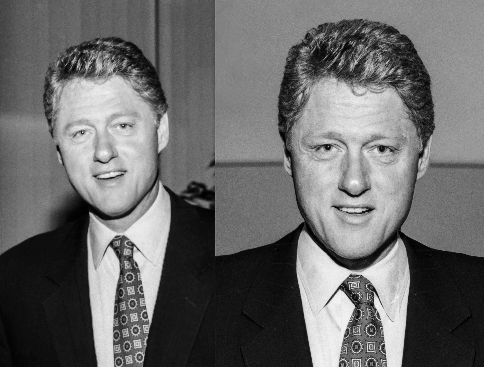 former Pres. Bill Clinton, the night before elected, Dearborn MI