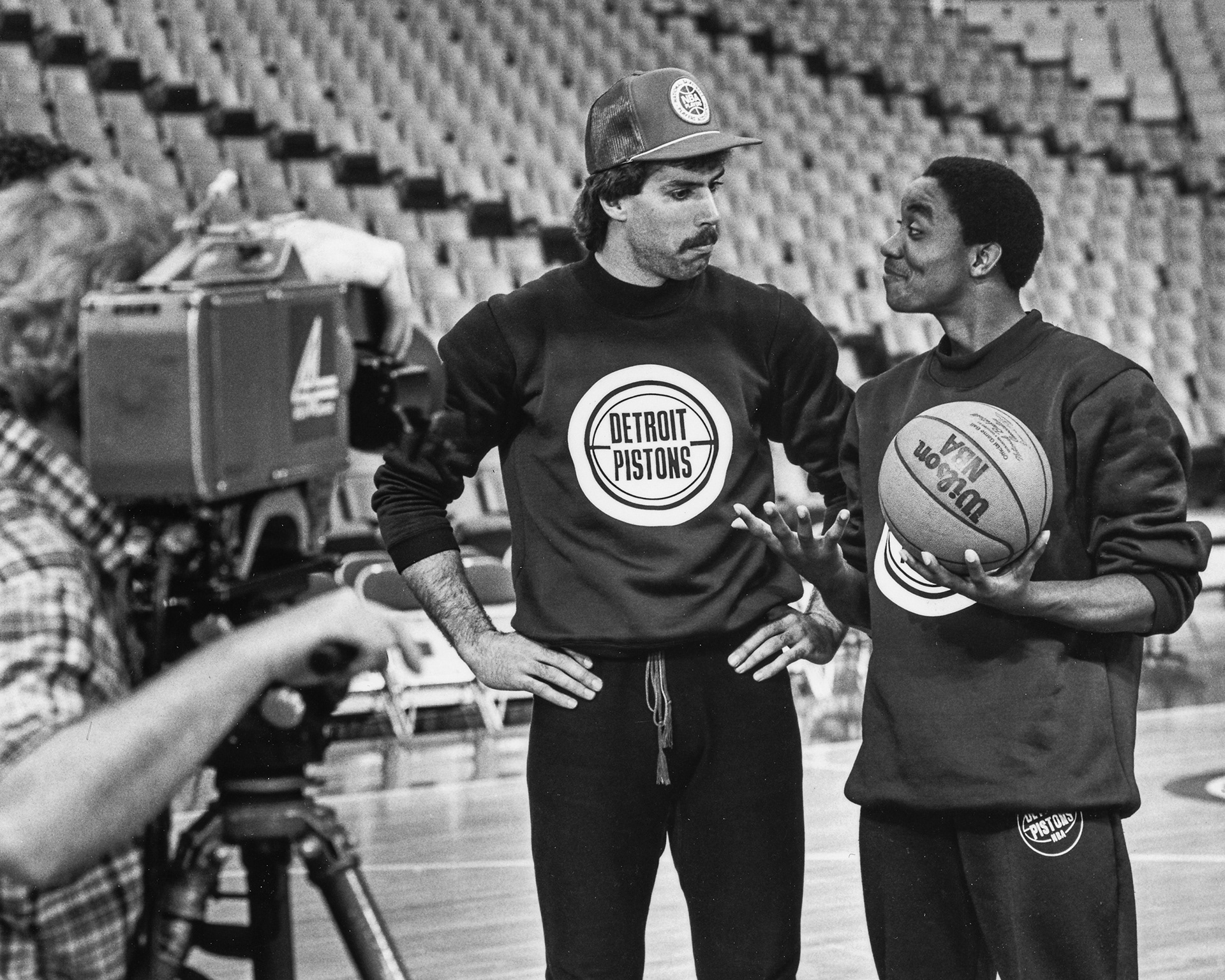 Kelly Tripucka and Isiah Thomas