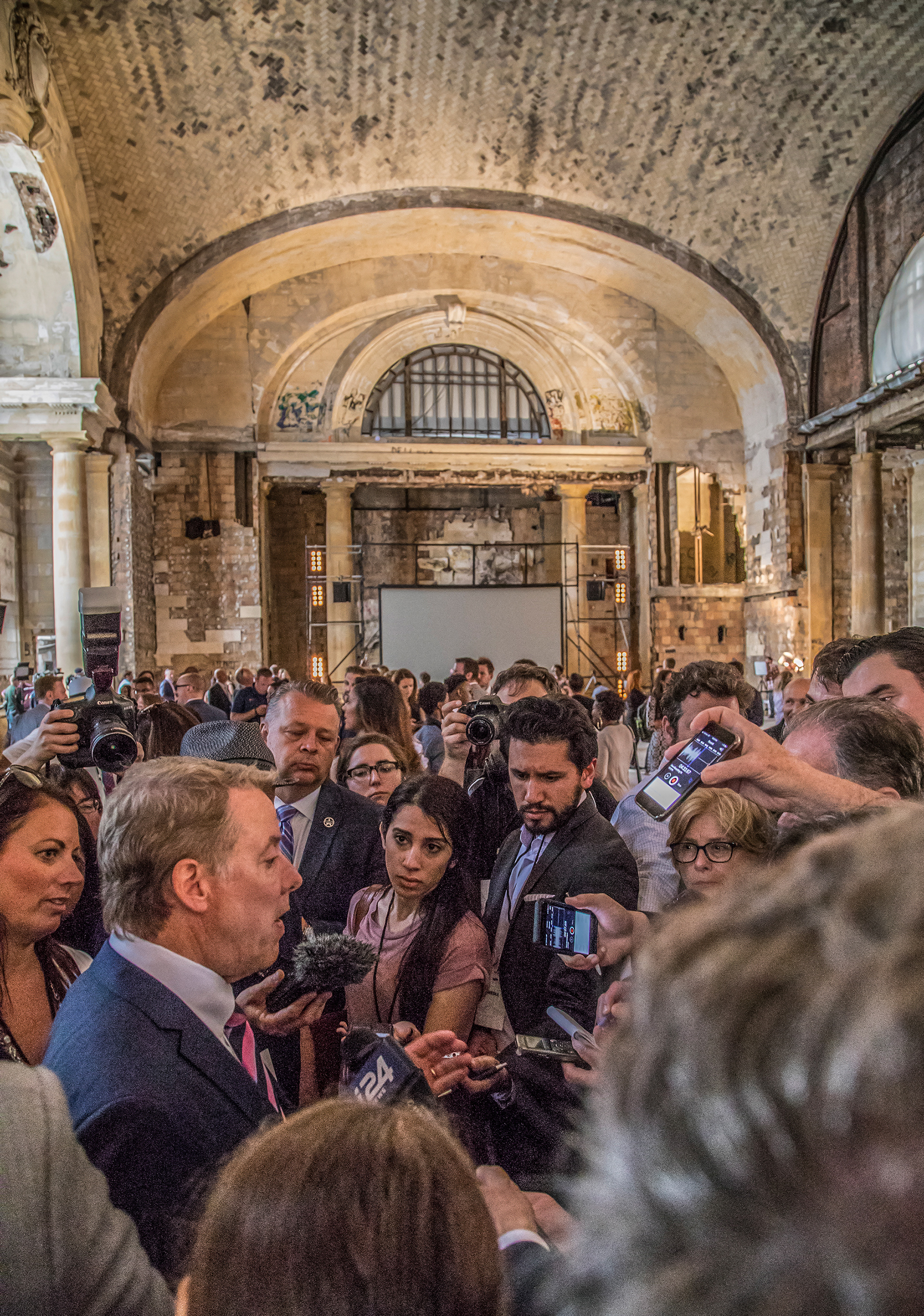 Bill Ford at the Michigan Train Station