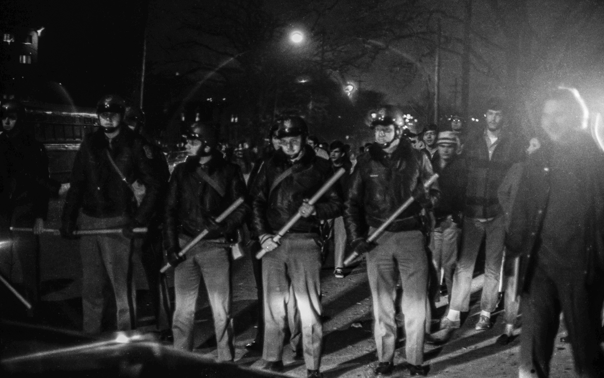 This is the night I was arrested for "unlawful assembly".