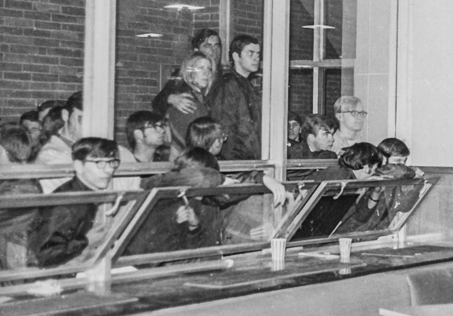 The night of protesting the earlier closing hours of the student union