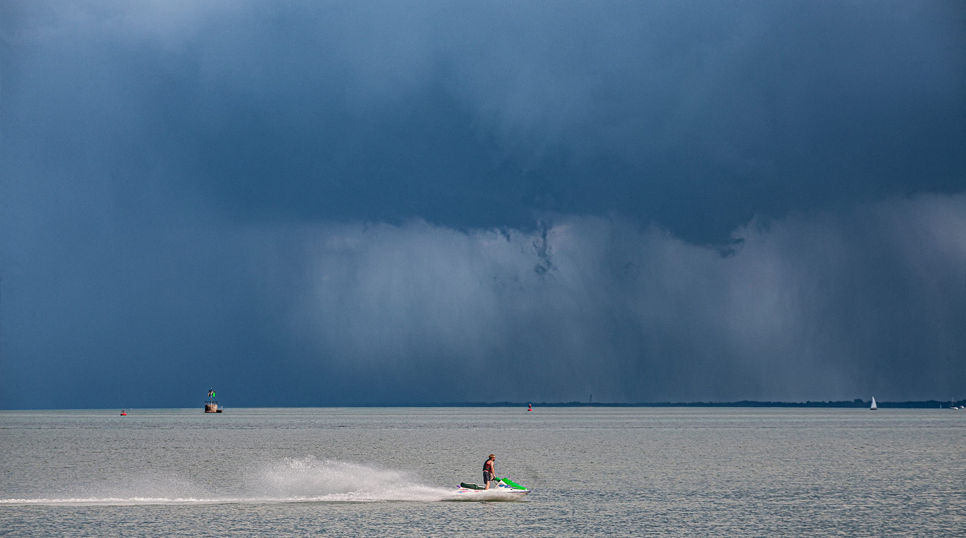 Storm brewing over Lake St Clair