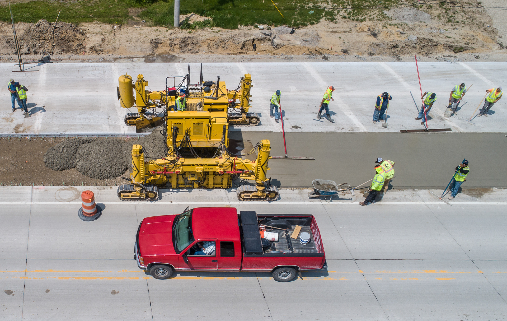 Road construction in Sterling Heights