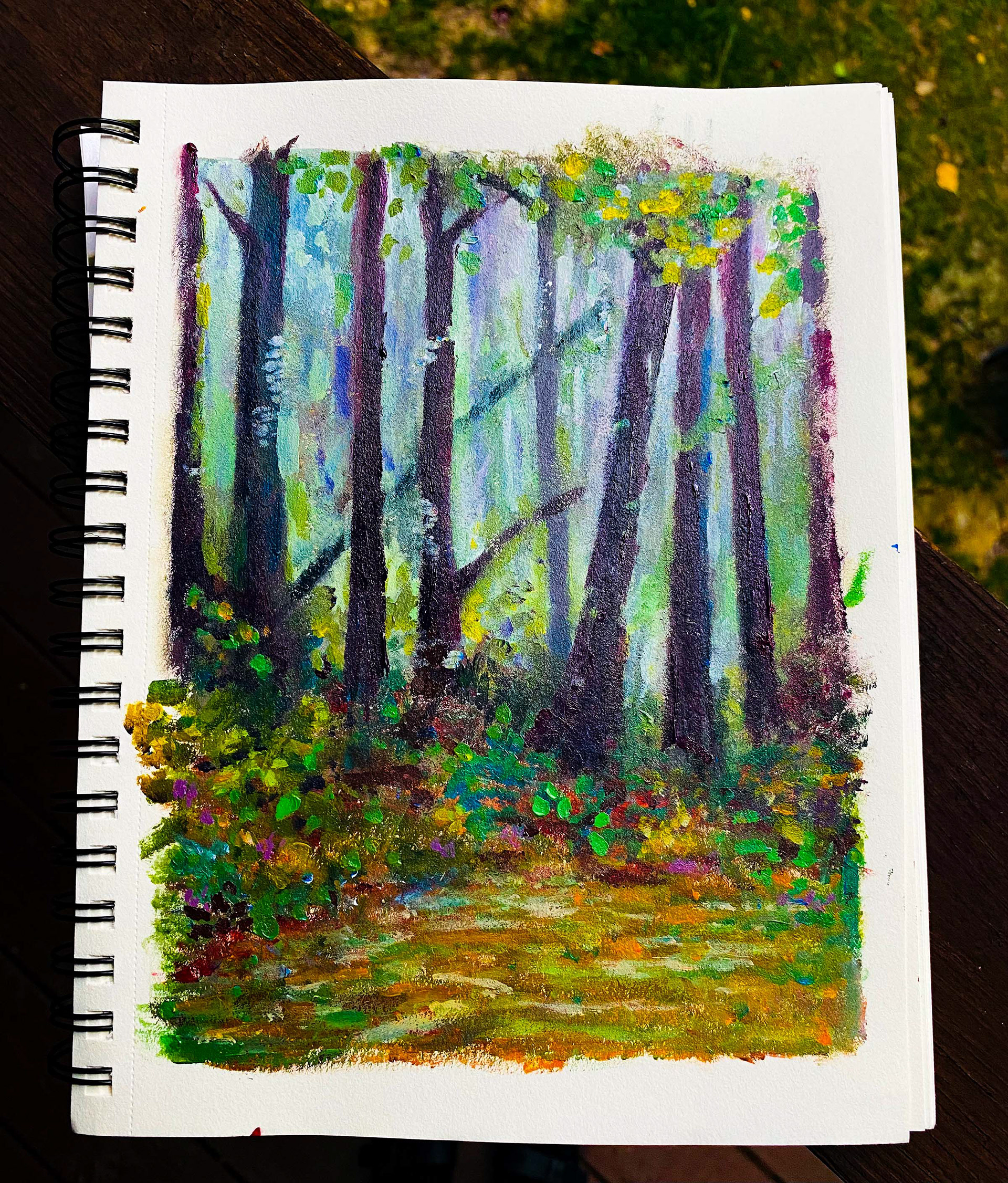 Tennessee Forest-Painting From Life