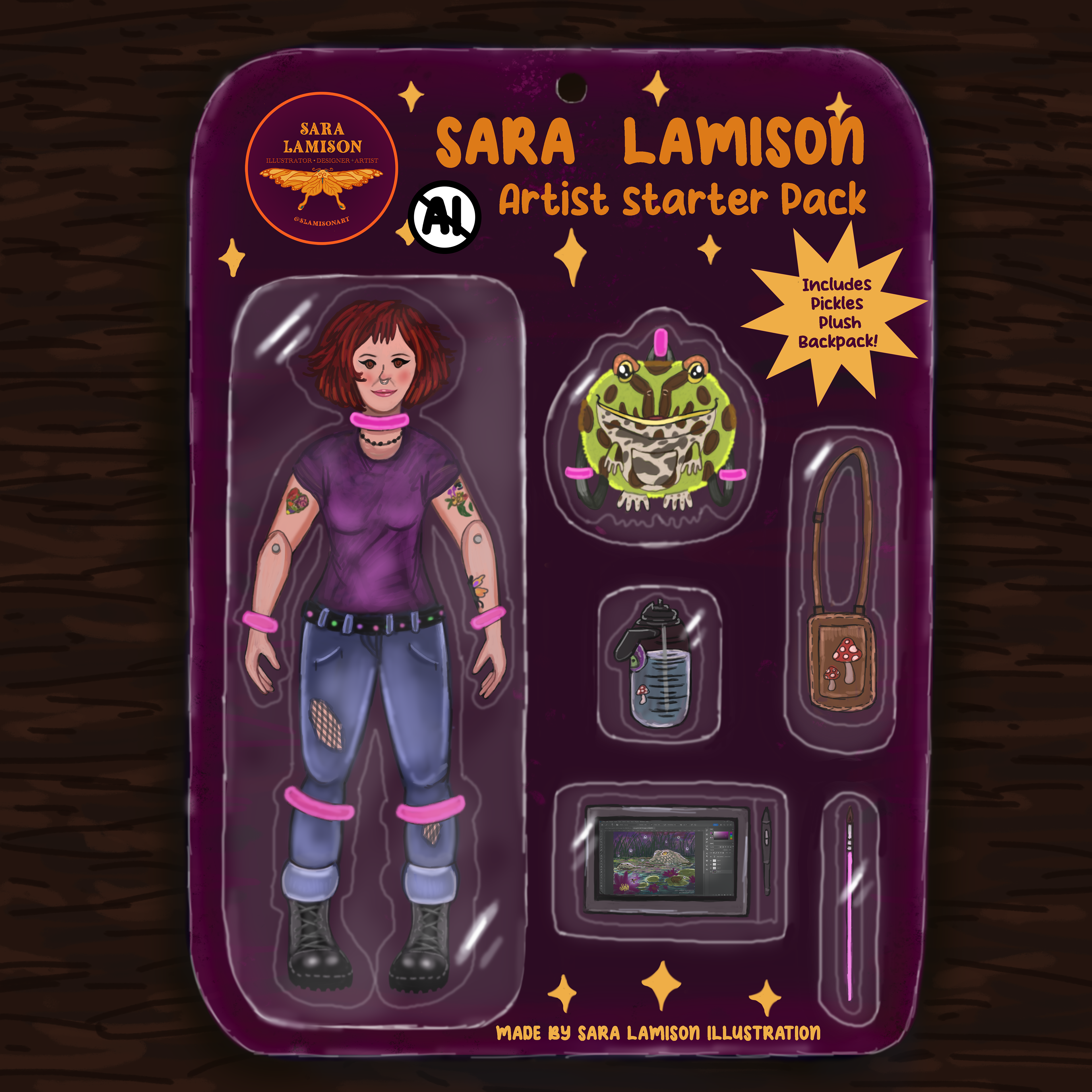 No AI Action Figure Trend- Digital llustration 