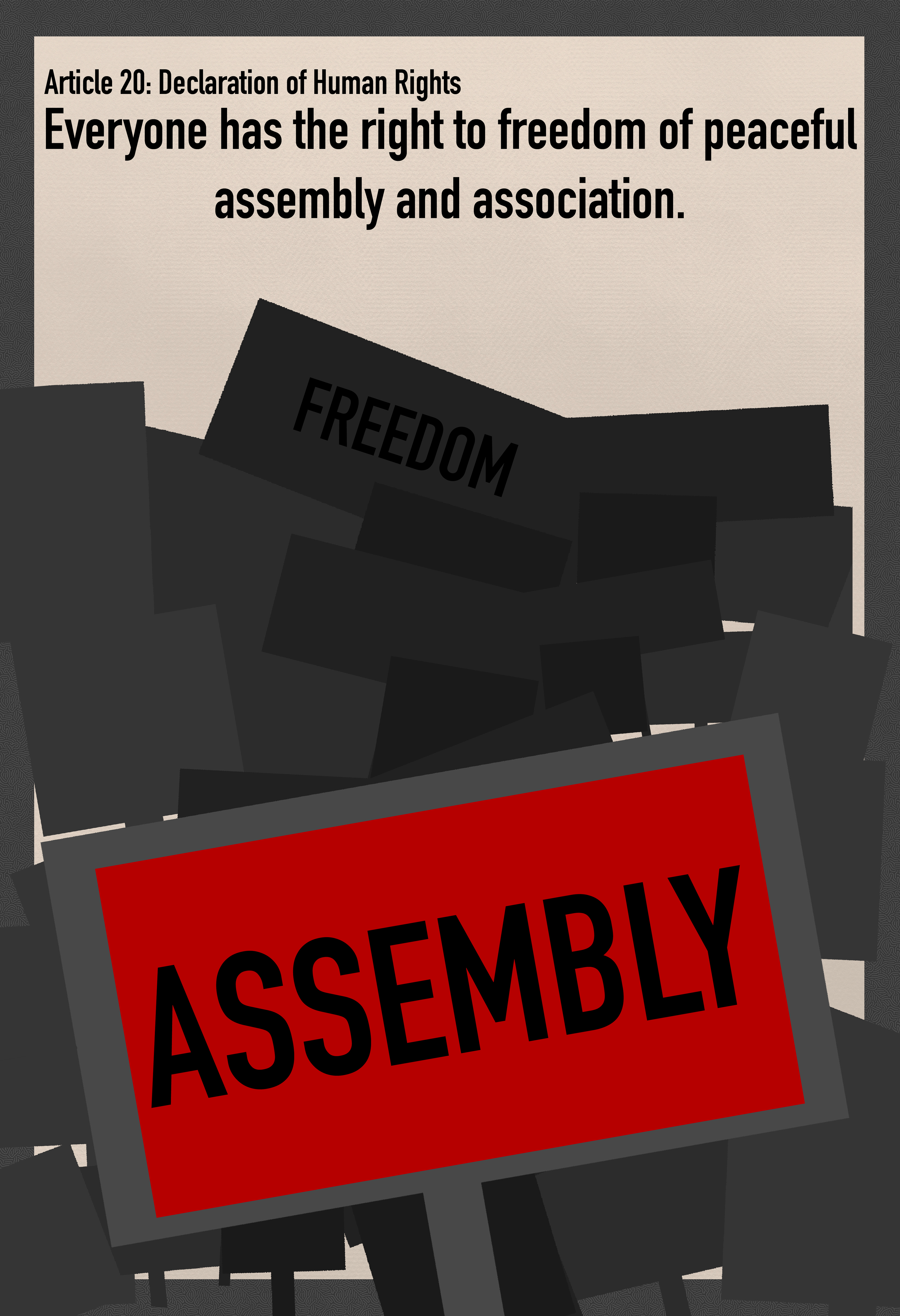 Rights Poster - Procreate/Illustrator, 13" x 19", 2023