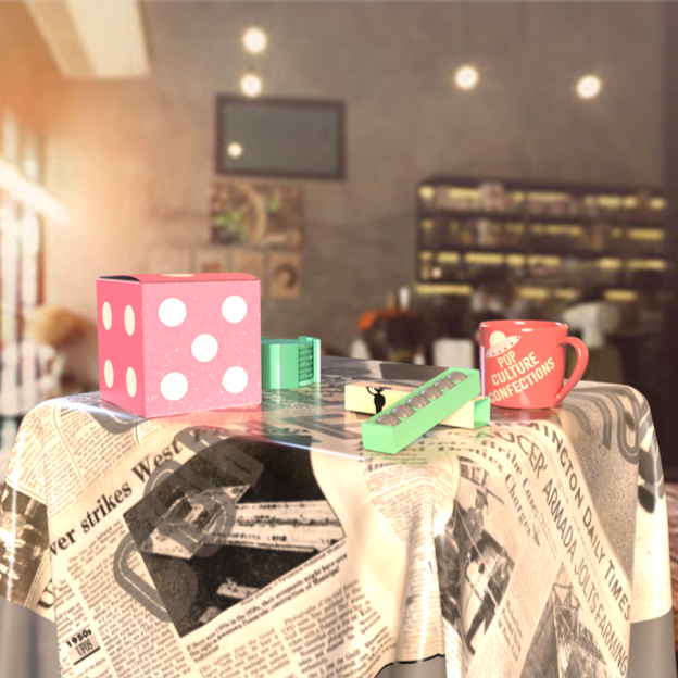 Macaron Ad - Adobe Dimension