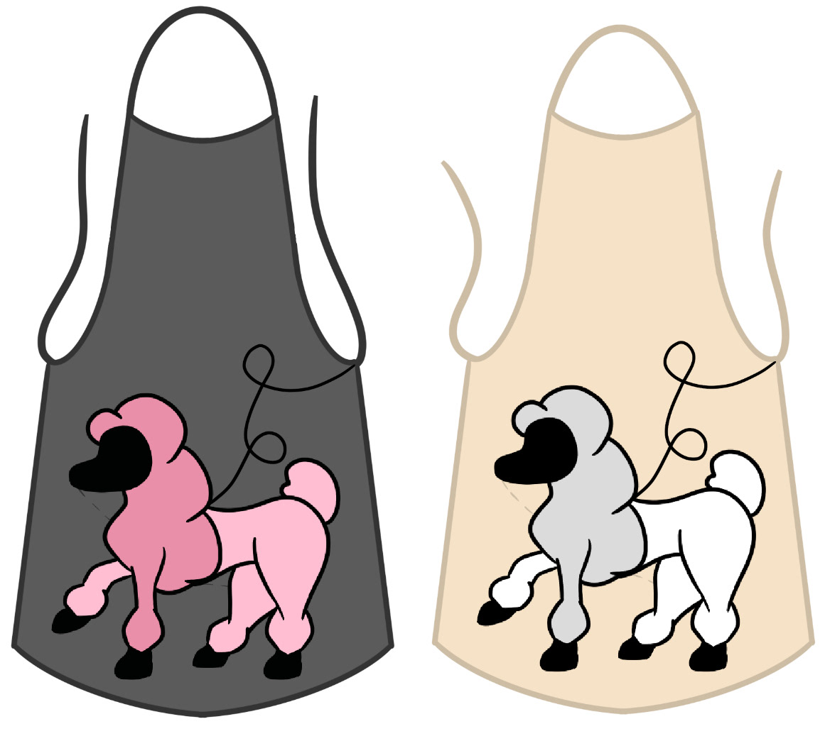 Poodle Skirt Aprons - Procreate