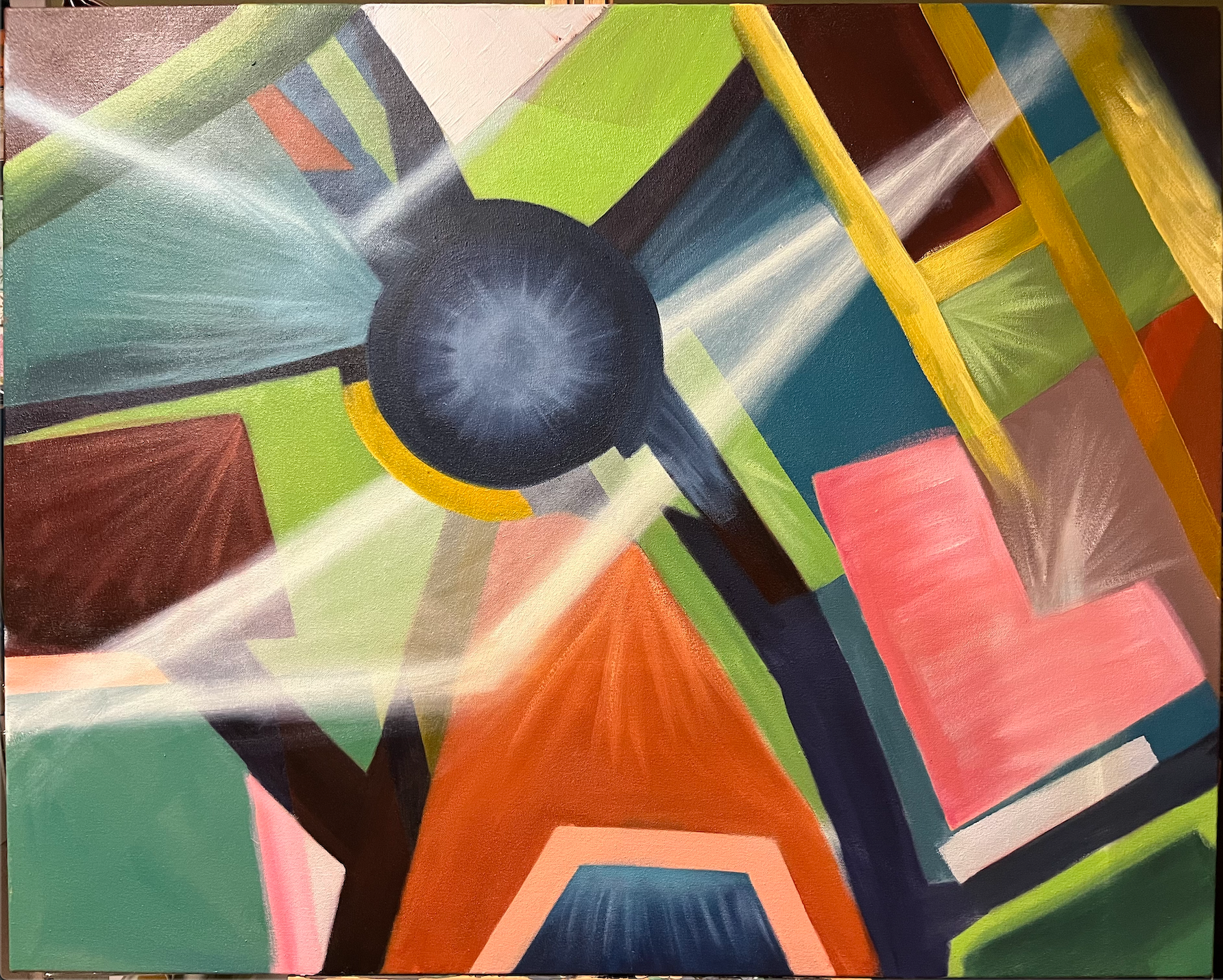 Streets of Germany - Oil on canvas, 24" x 30", 2024