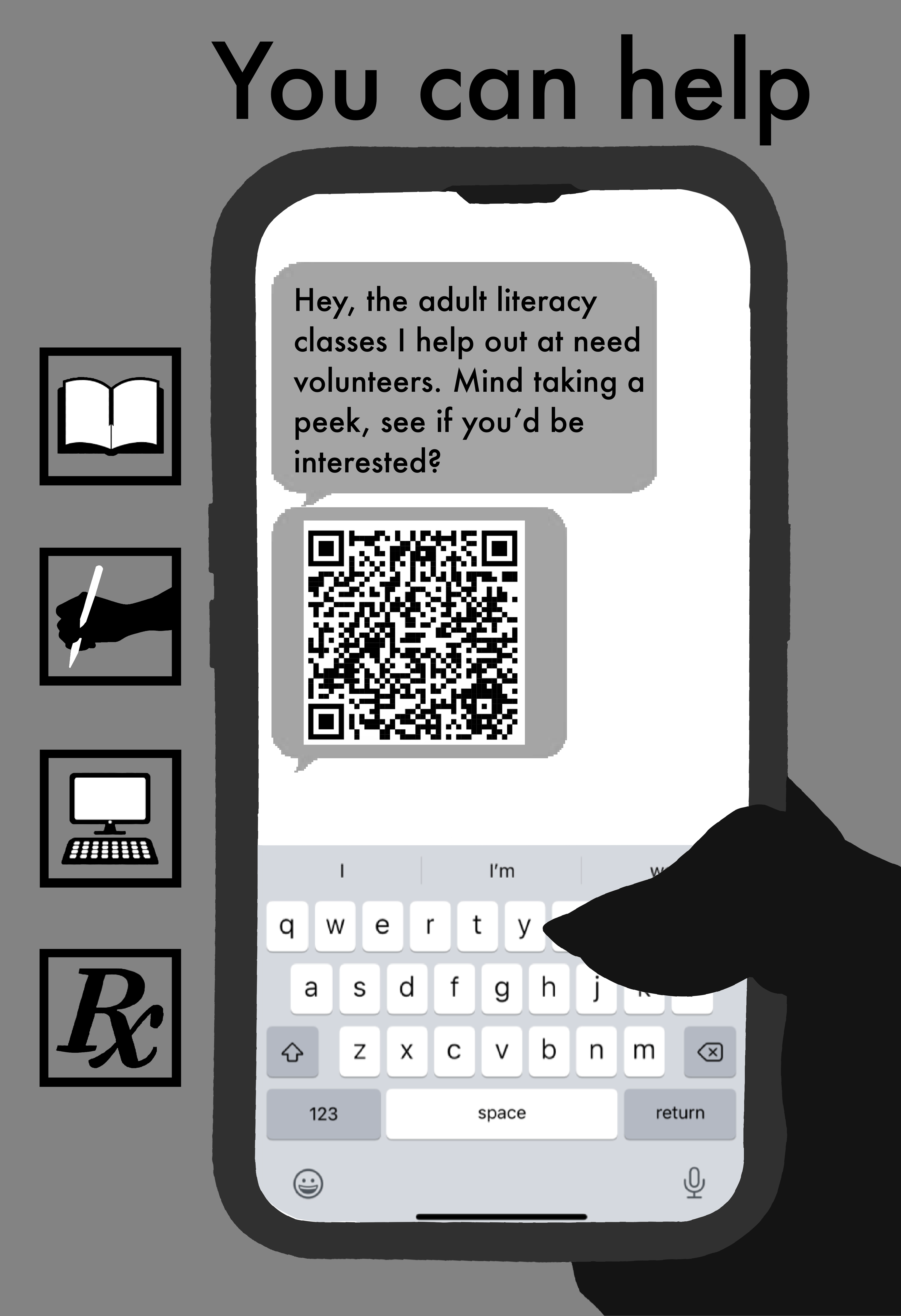 Literacy Poster - Procreate, 13" x 19", 2023
