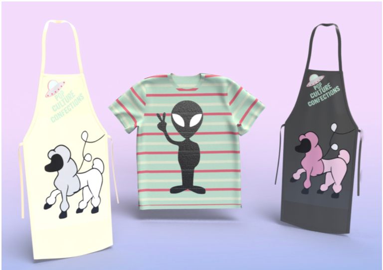 3D Apron and Shirt Model - Adobe Dimension