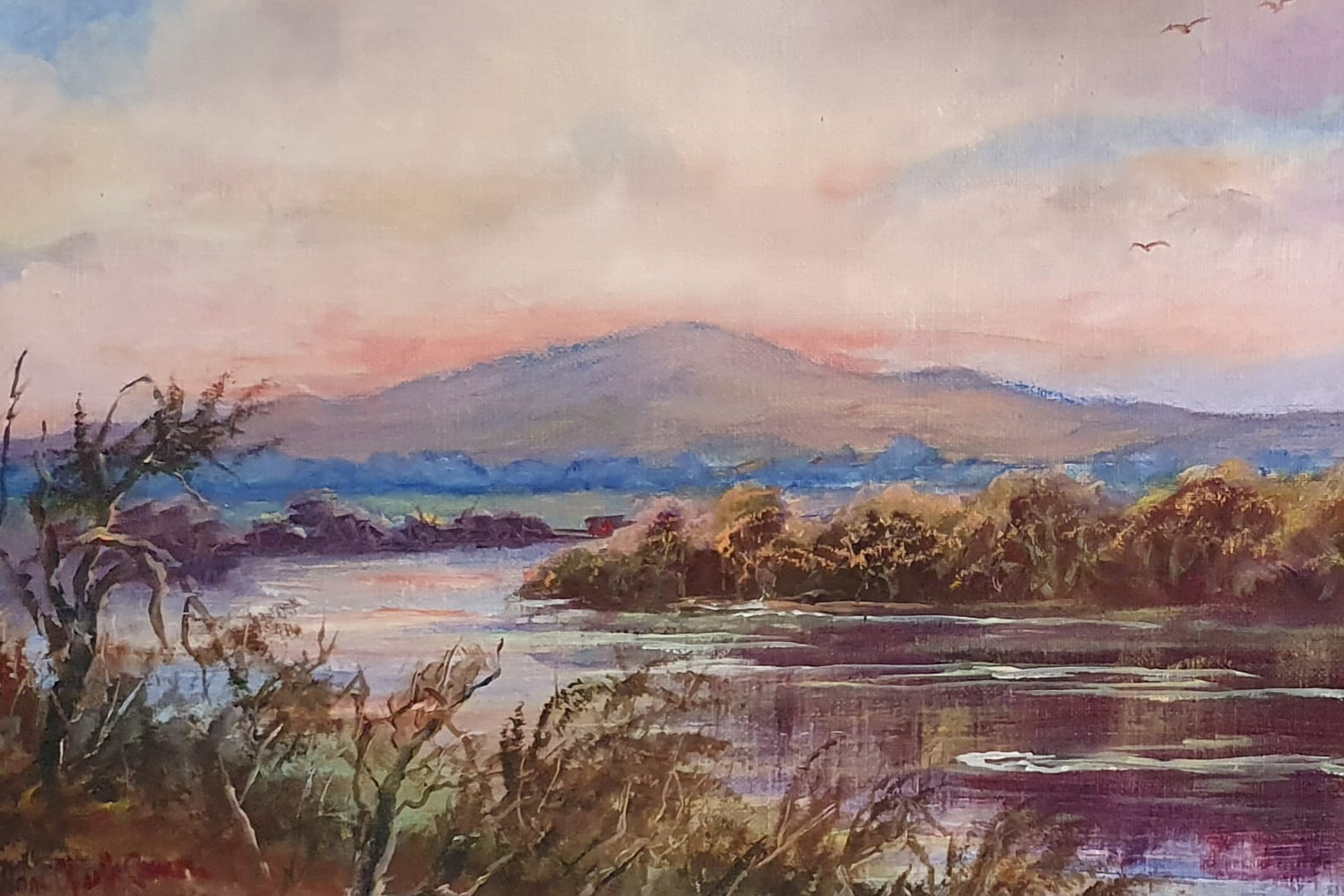 Around the bend, 23" x 17", €350 (framed)