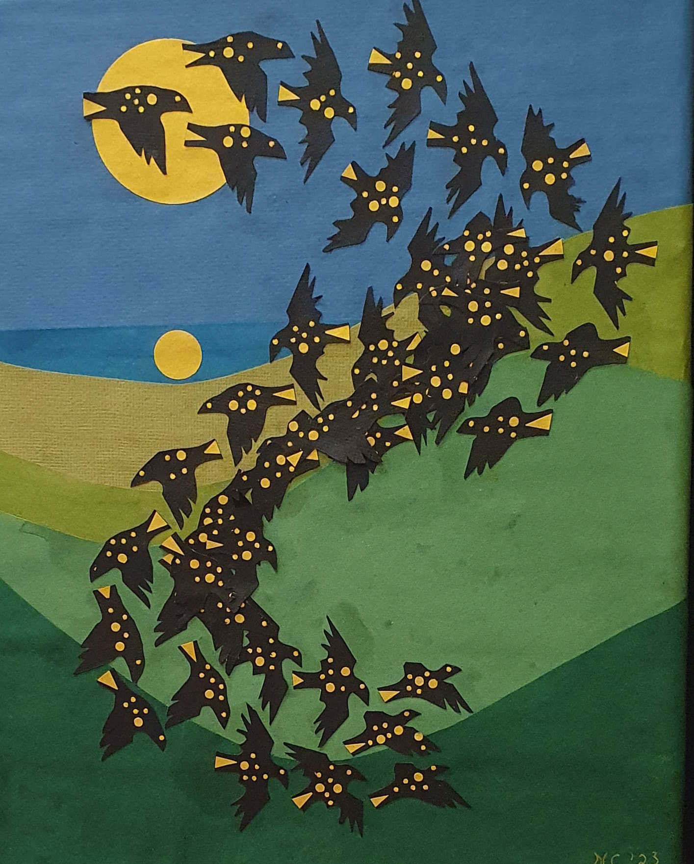 Murmuration 13" x 11" €70 (framed)
