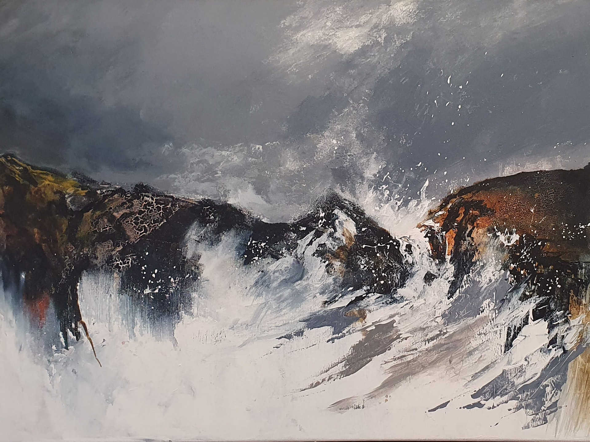 Fallen Empire mixed media €790 (brown frame) - SALE €550