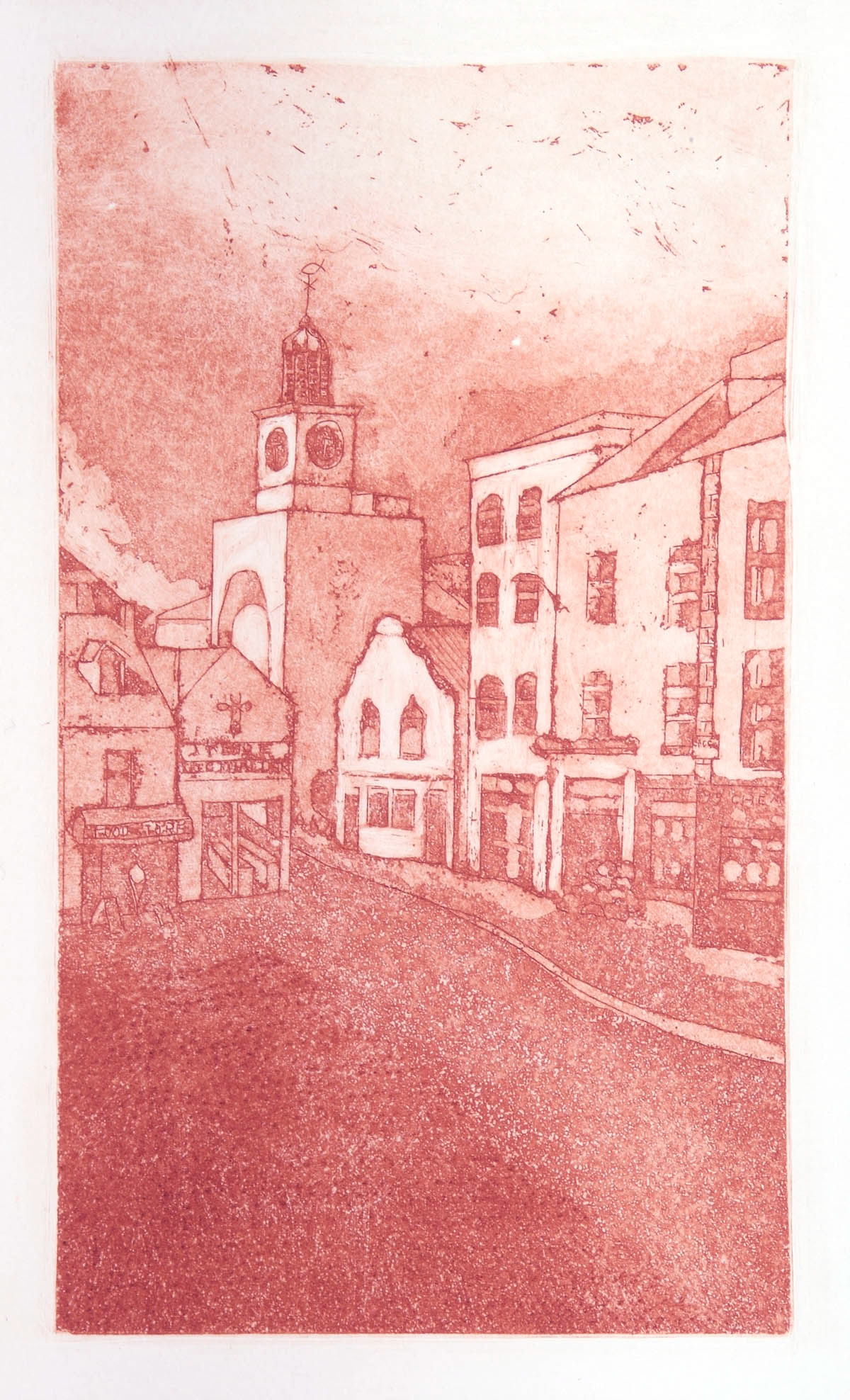 'Westgate' Acquaforte & Acquatinta original etching
