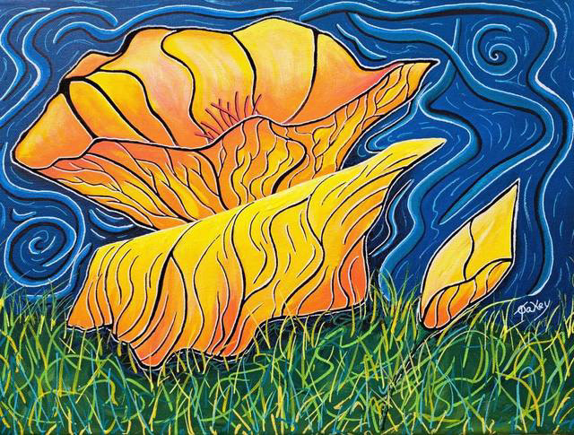 'Flower Power' - €450, 12" x 16" (15" x 19" framed)