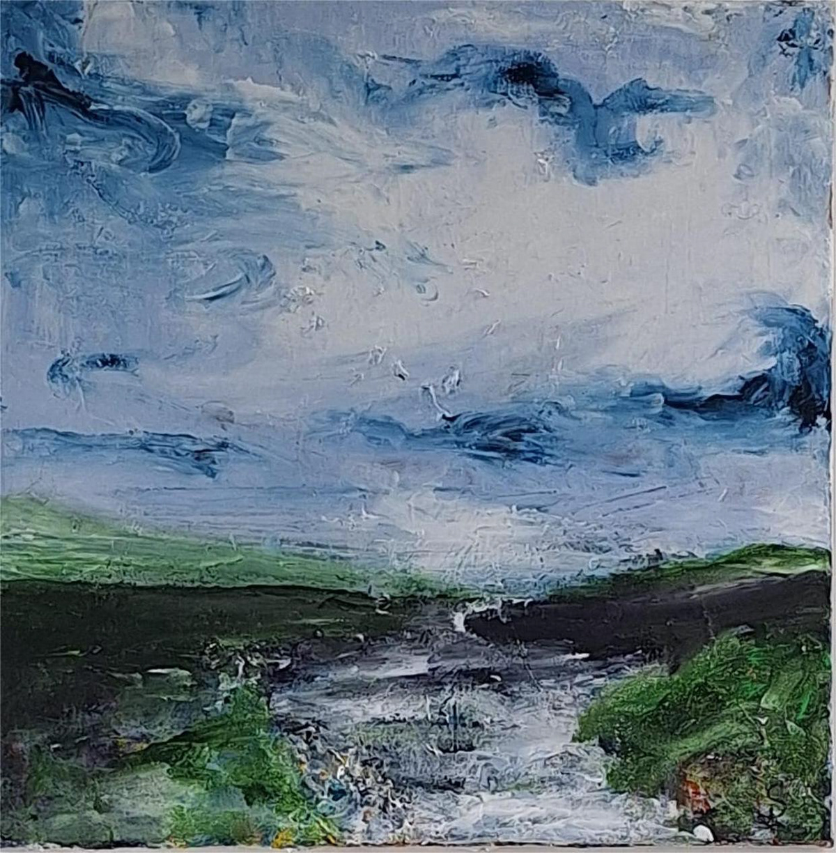 Nature Streams into my Soul, 21" x 21" €210, framed