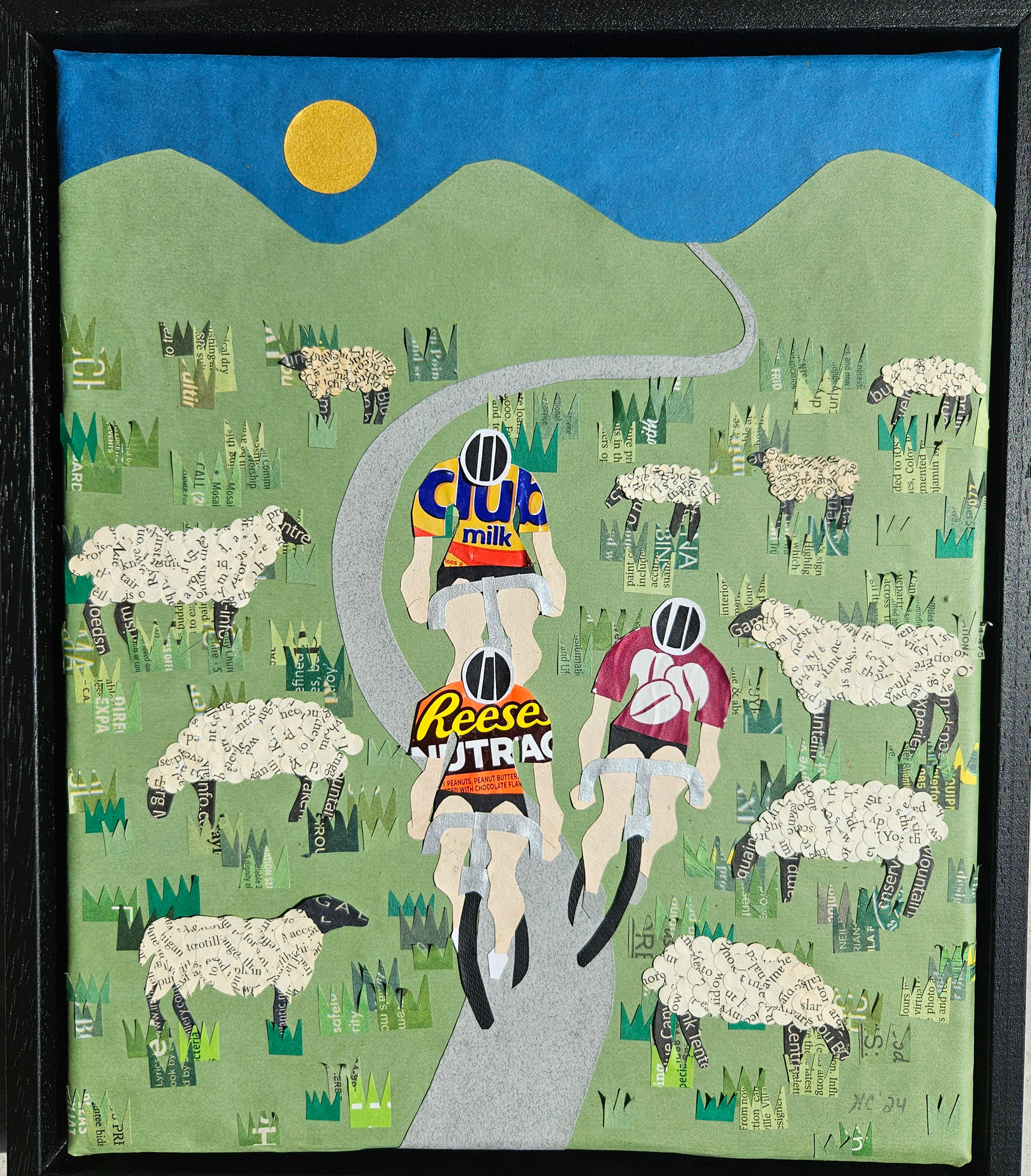 Scenic Sheep 11" x 13", €70 (framed)
