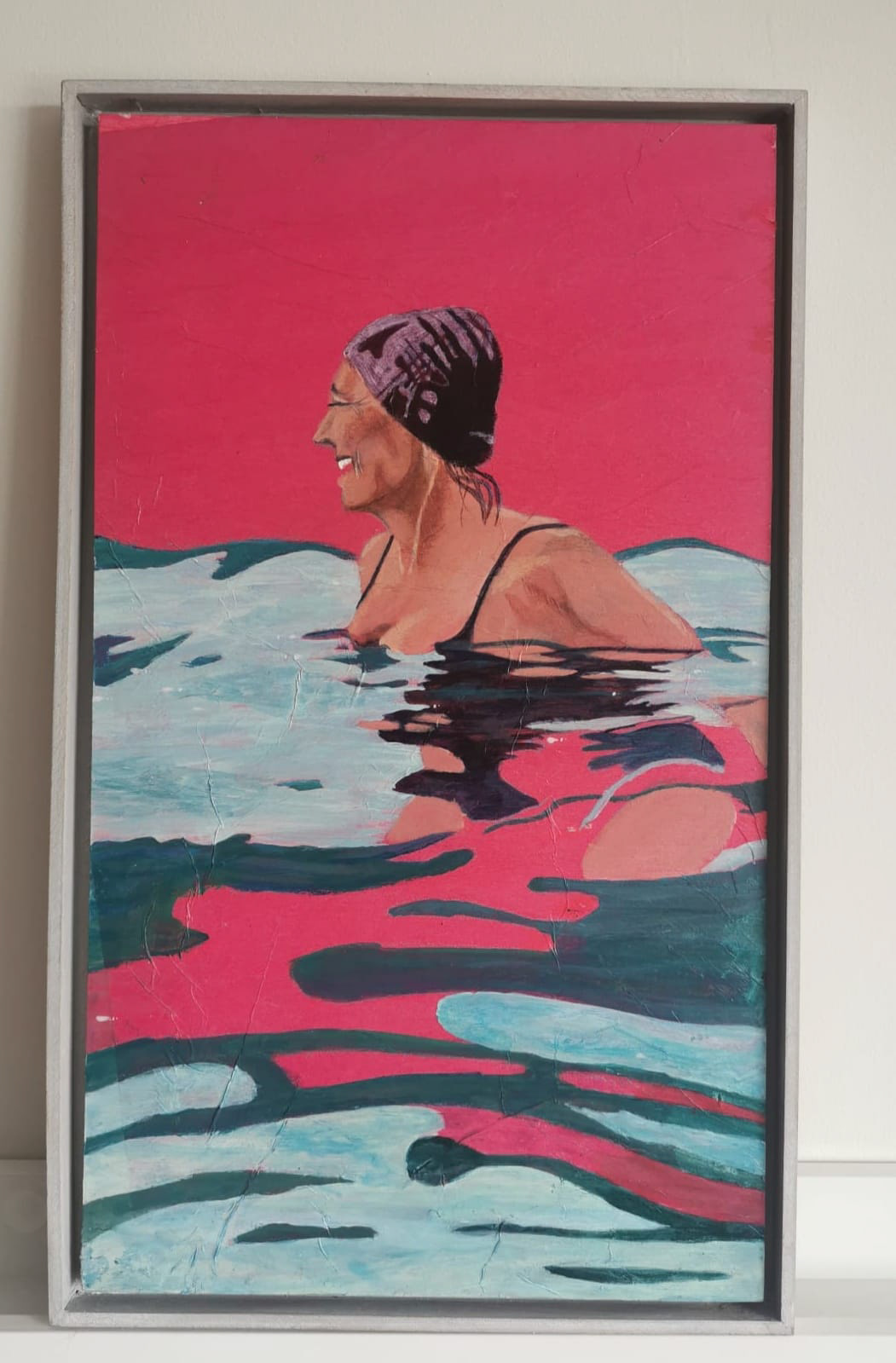 Anticipation, 29cm by 49cm,canvas board in a grey shadow frame- €195