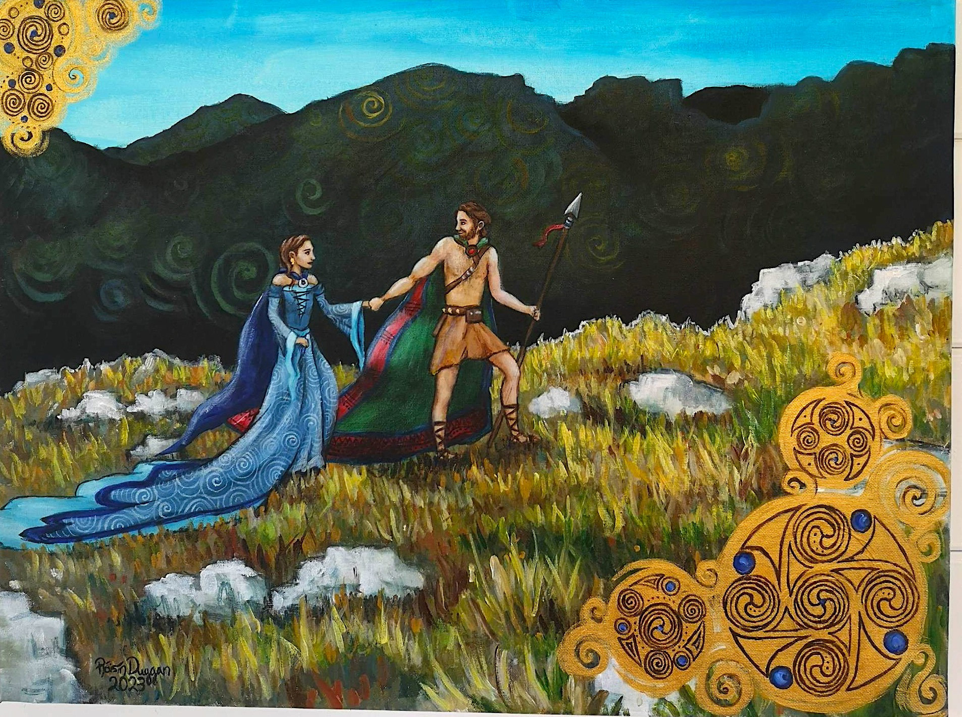 Diarmuid & Gráinne 24" x 18", €125 (unframed)