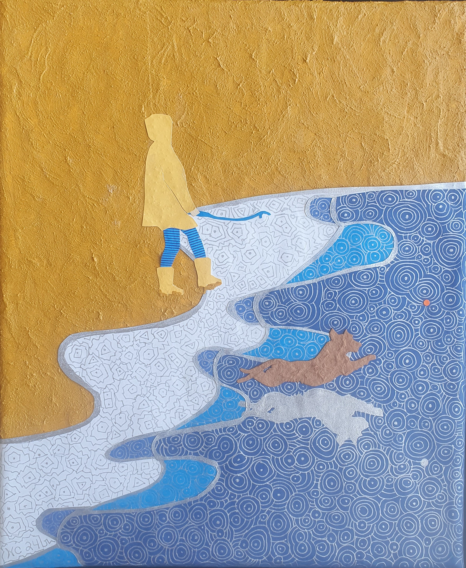 Misty Morning March, 13" x 11" €70 (framed)