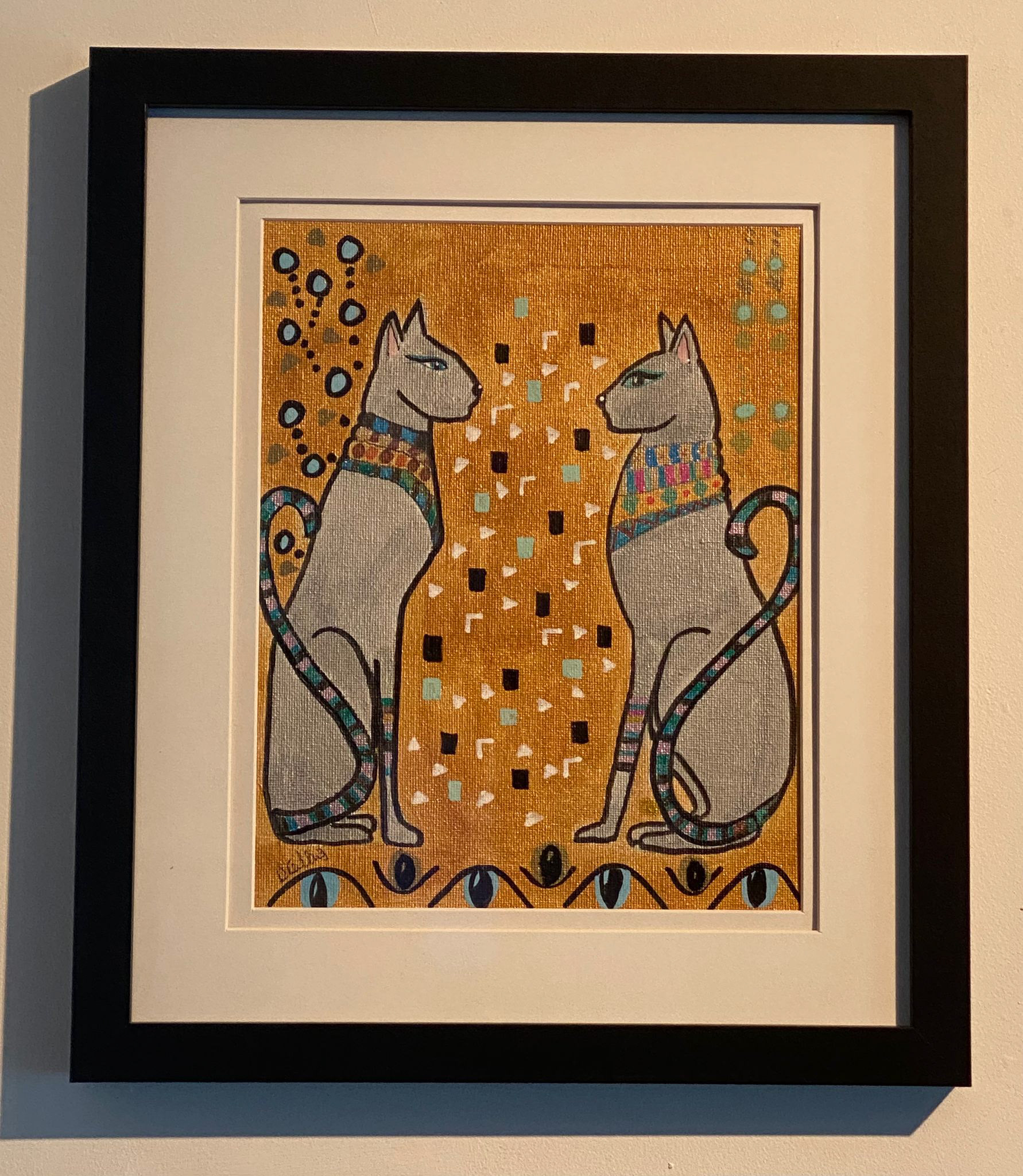 Cairo Cats - 8"x 10" Canvas, Framed €60