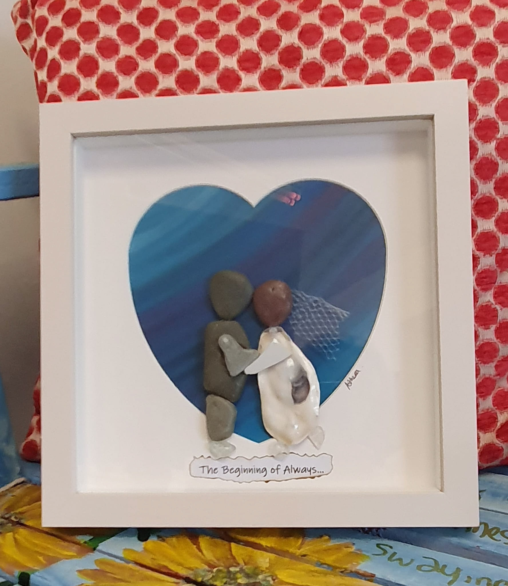 AMF004 Wedding Couple, Heart Mount €65