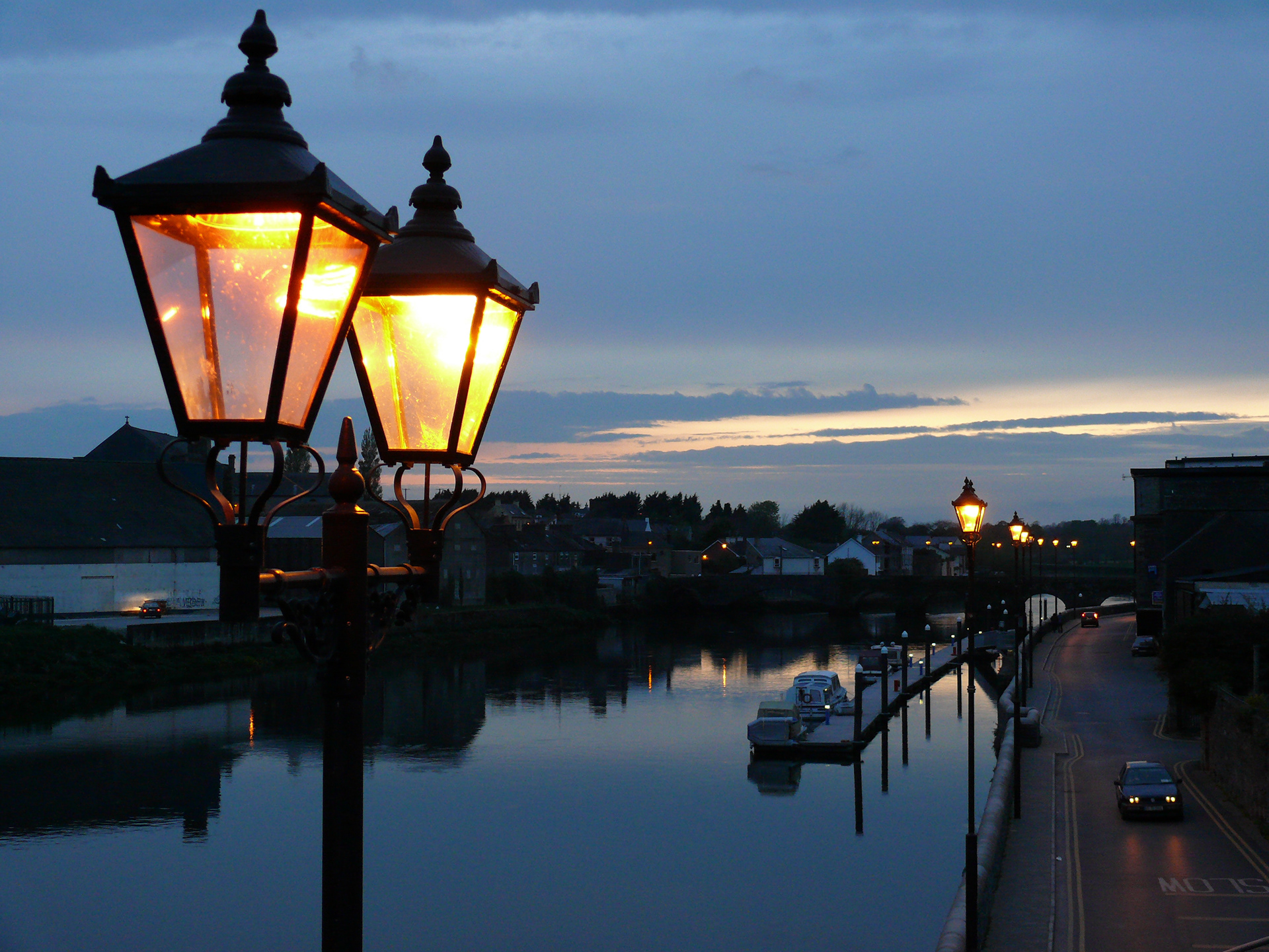 Lighting up time Carrick on Suir.