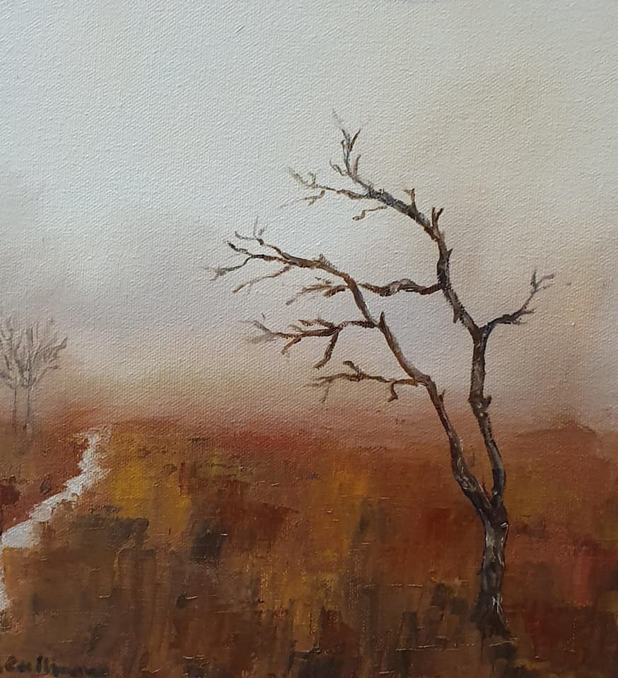 The Lonesome Bog, 14" x 14"