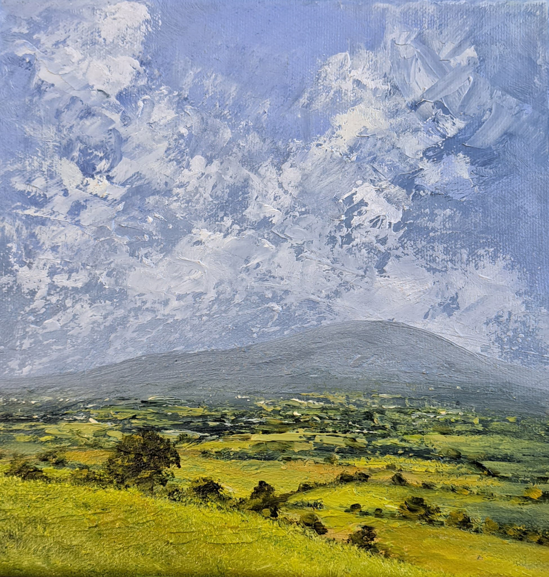 View over Tipperary, 8" x 8" canvas, 14" x 14" framed €250