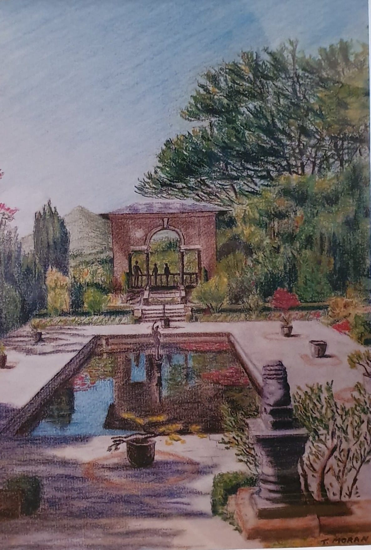 Garnish Island mtd print 9" x 7" €18