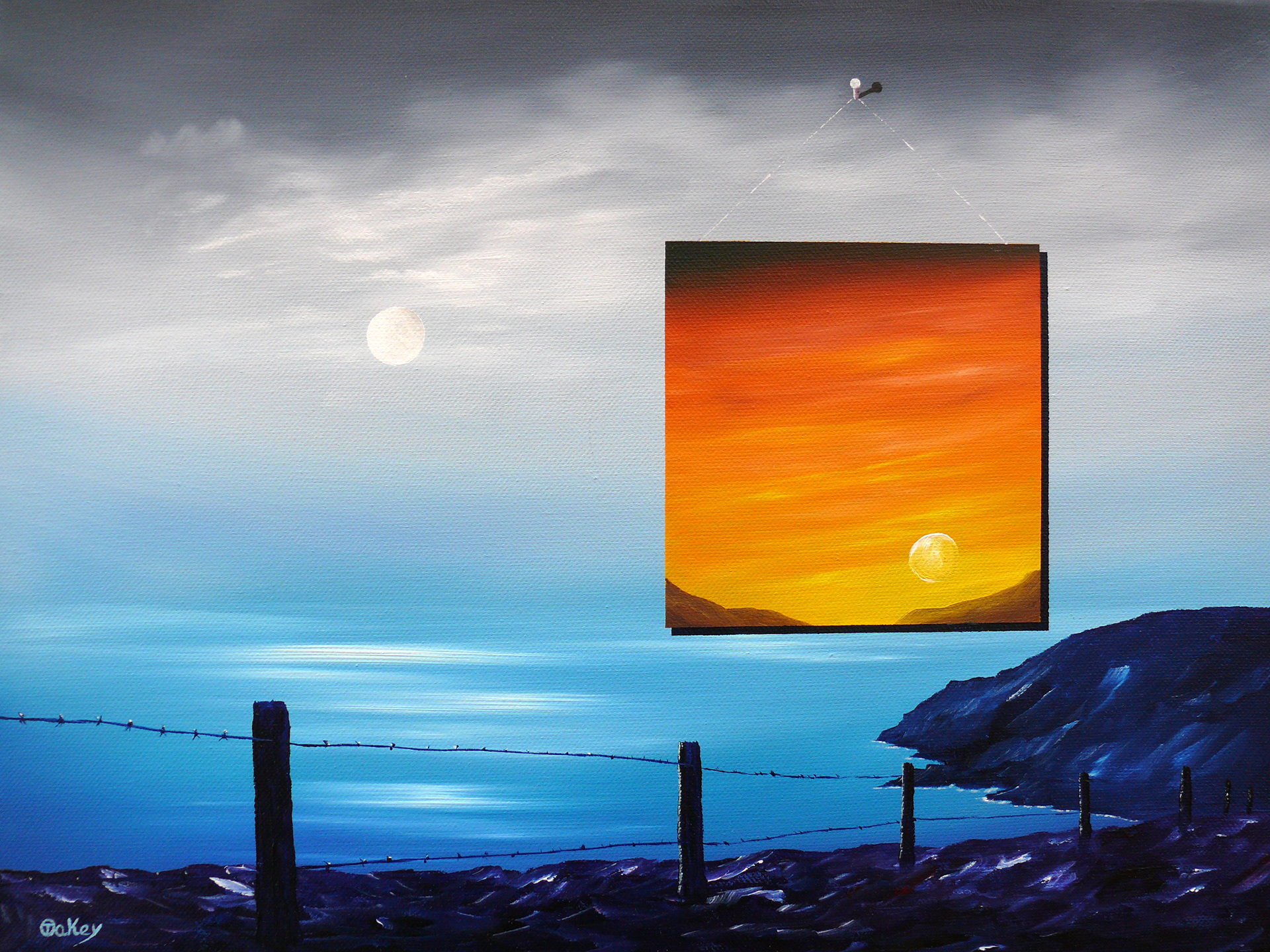 Every sky is a work of art. Watching the sunset at Ardmore Cliff Walk.
