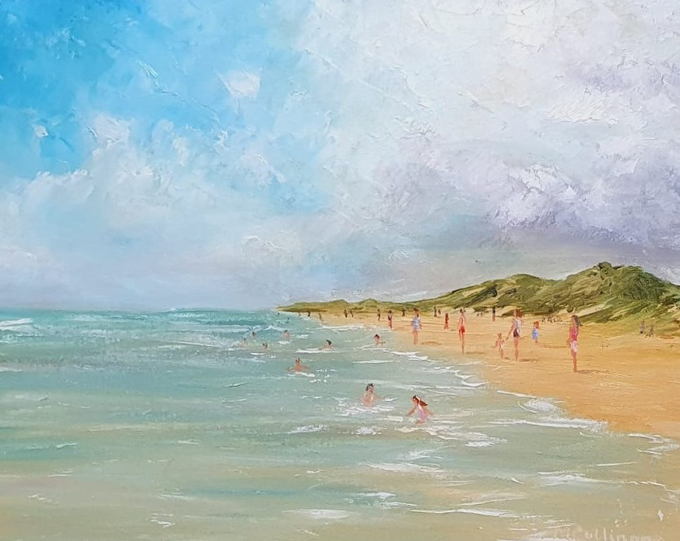 On the beach
