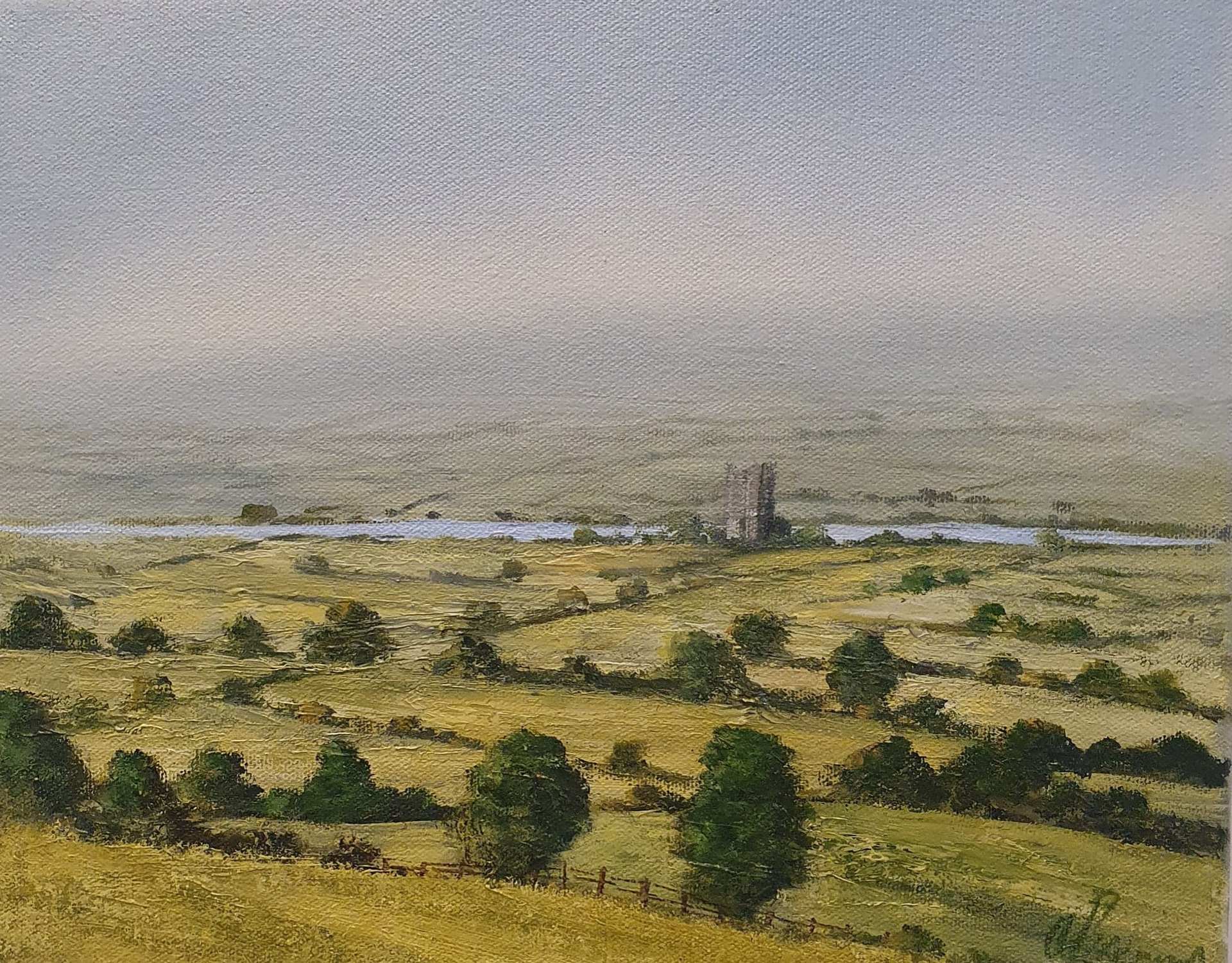 Across the Suir, Canvas 12" x 10", Framed 18" x 16" - €325