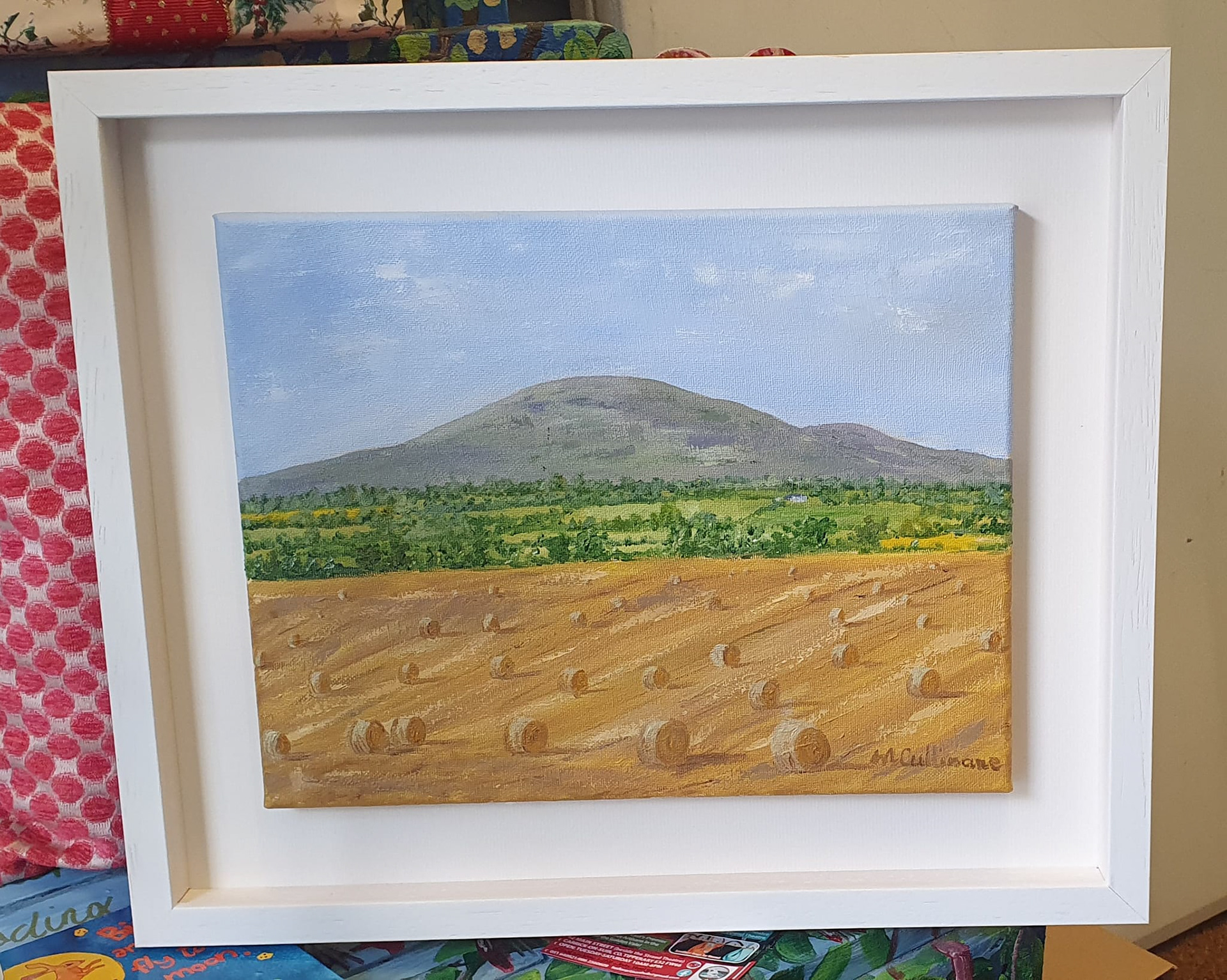 'Fields of Gold under Slievenamon' Original oil , 19" x 16" framed €295
