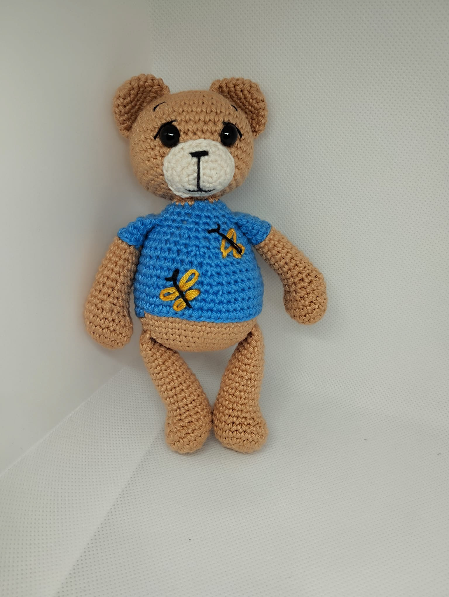 'Honey' - Teddy Bear, Cotton Yarn - €15 (6")