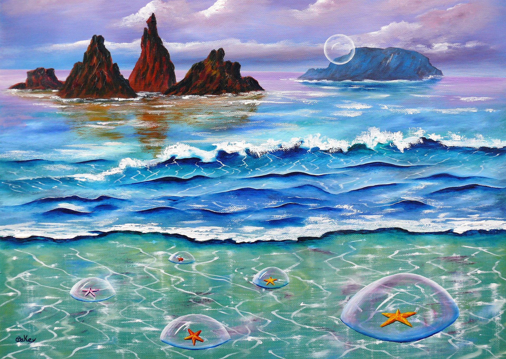 Bubbles, they are just like planets.