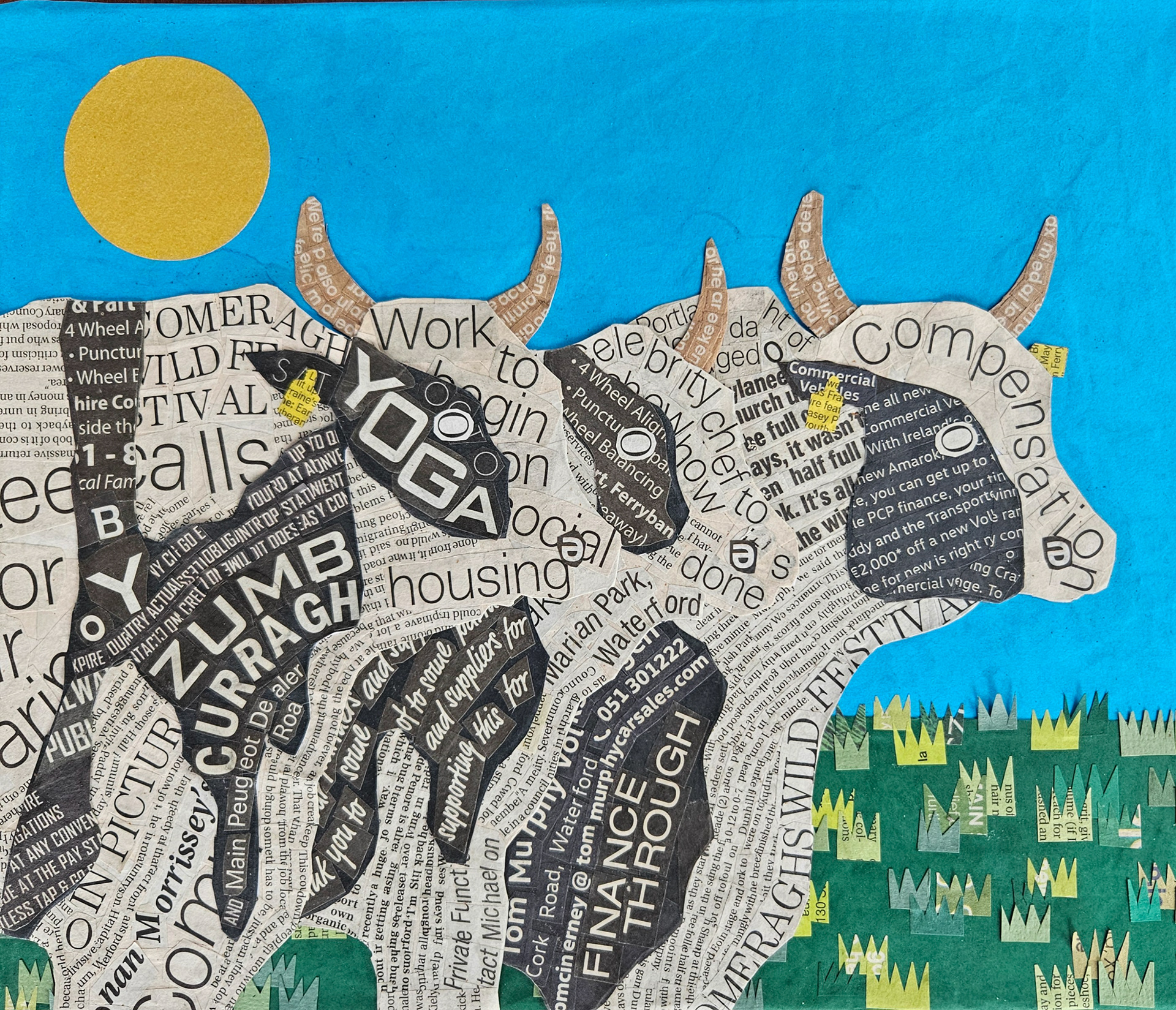 Cows, 12" x 10"€35 (unframed)