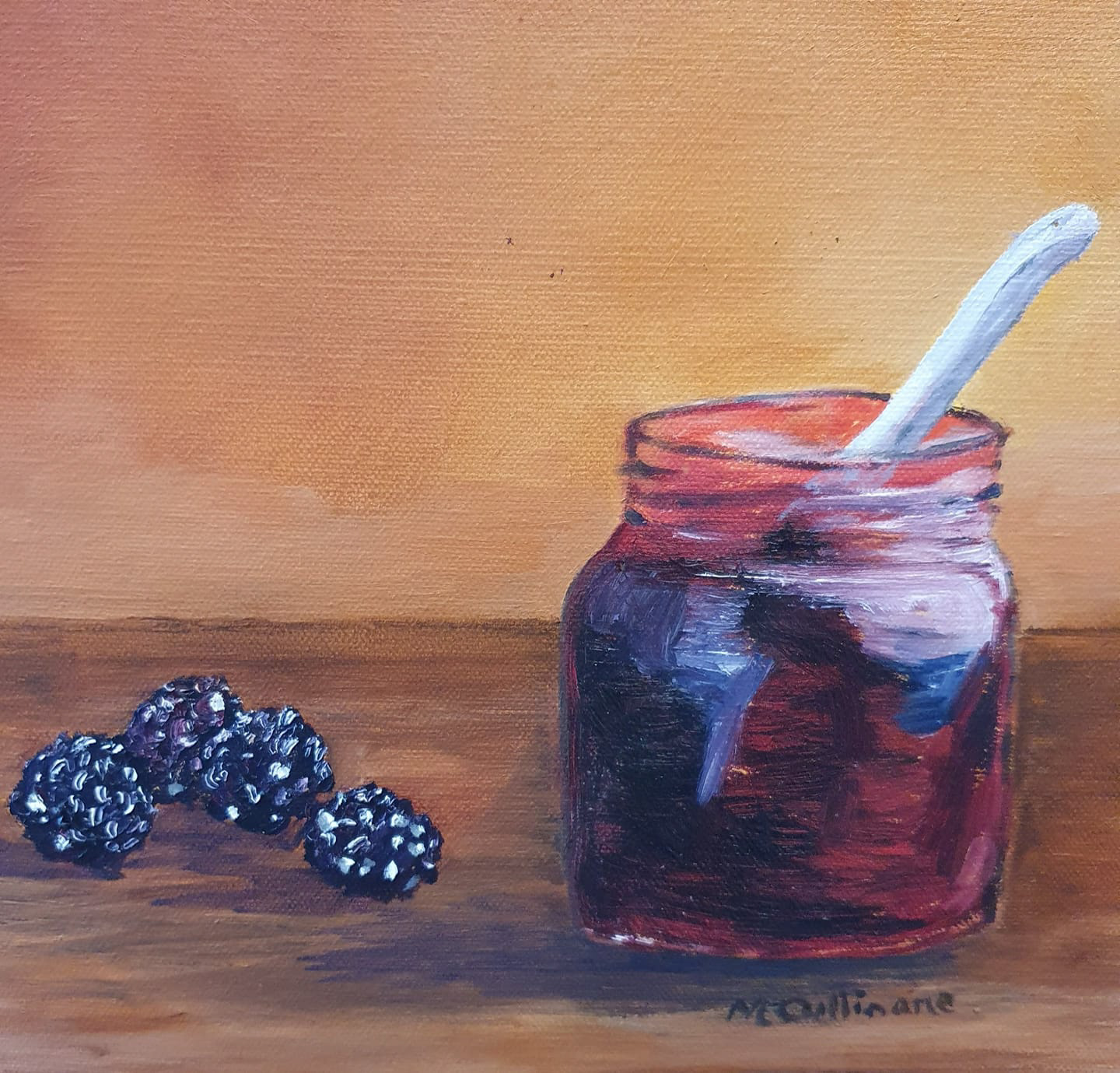 Blackberry Jam, 10" x 10", €80 (unframed)