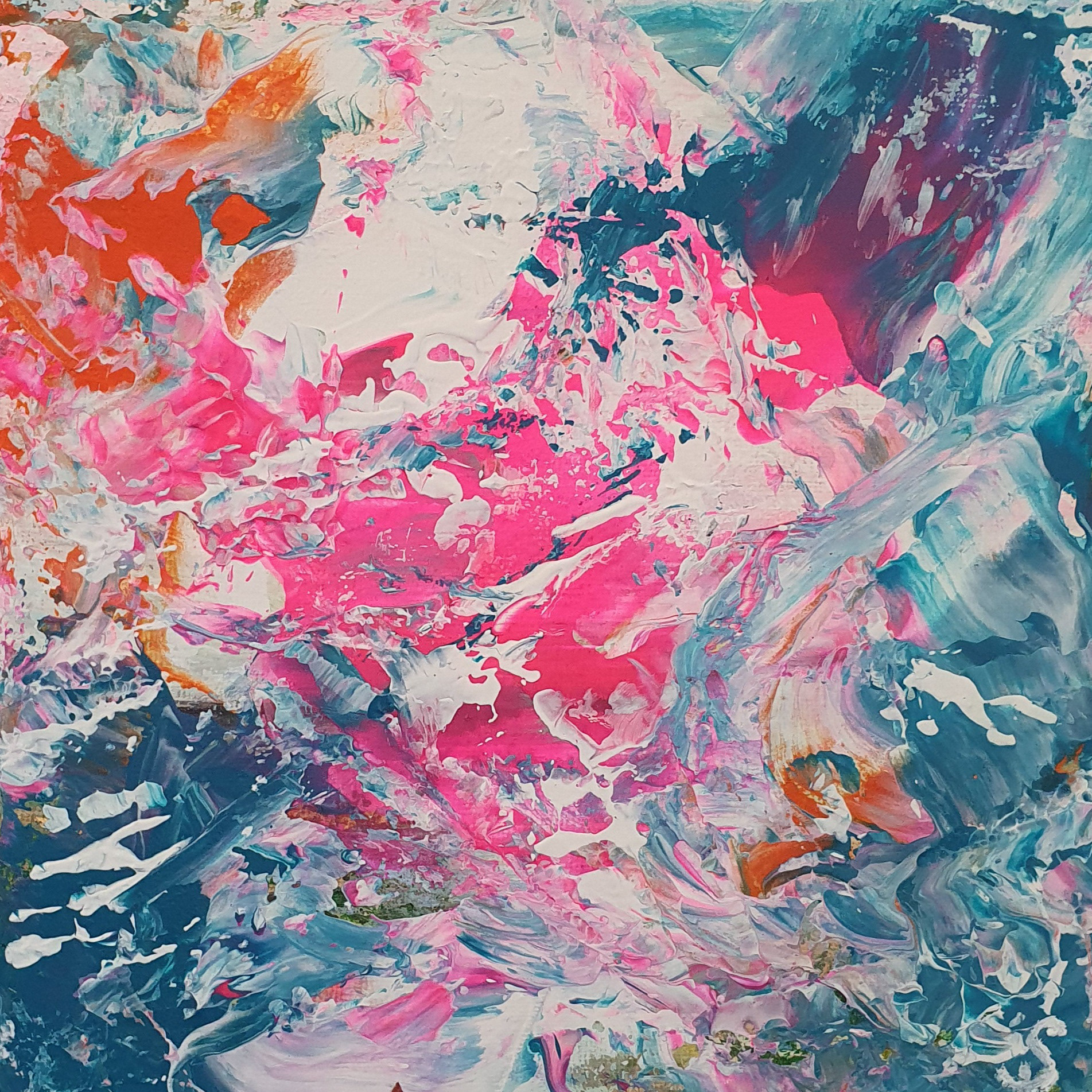 Love Pours, 14" x 14" - €95, framed