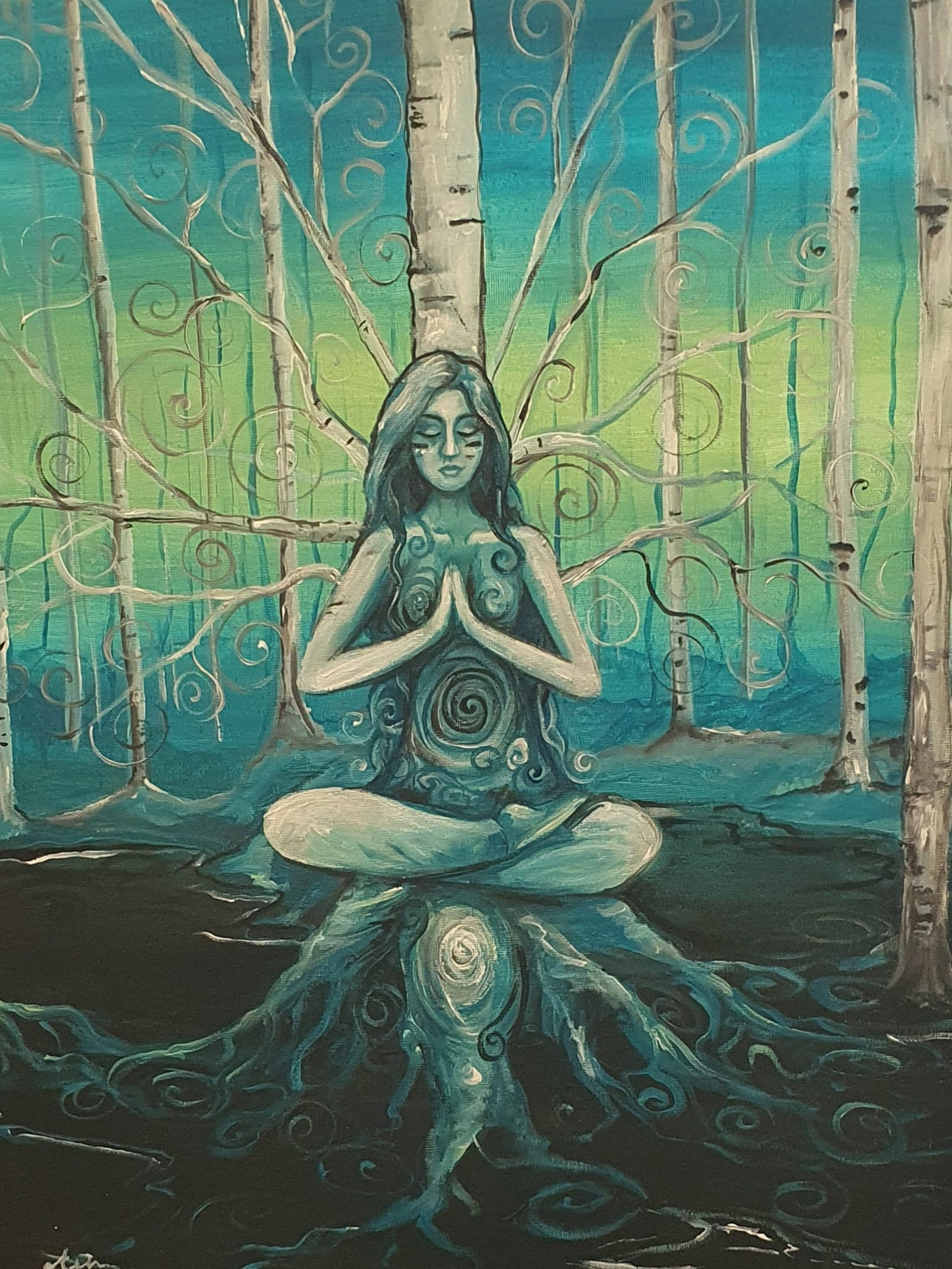 Yoga Lady 16 "x 20" €85 (unframed)