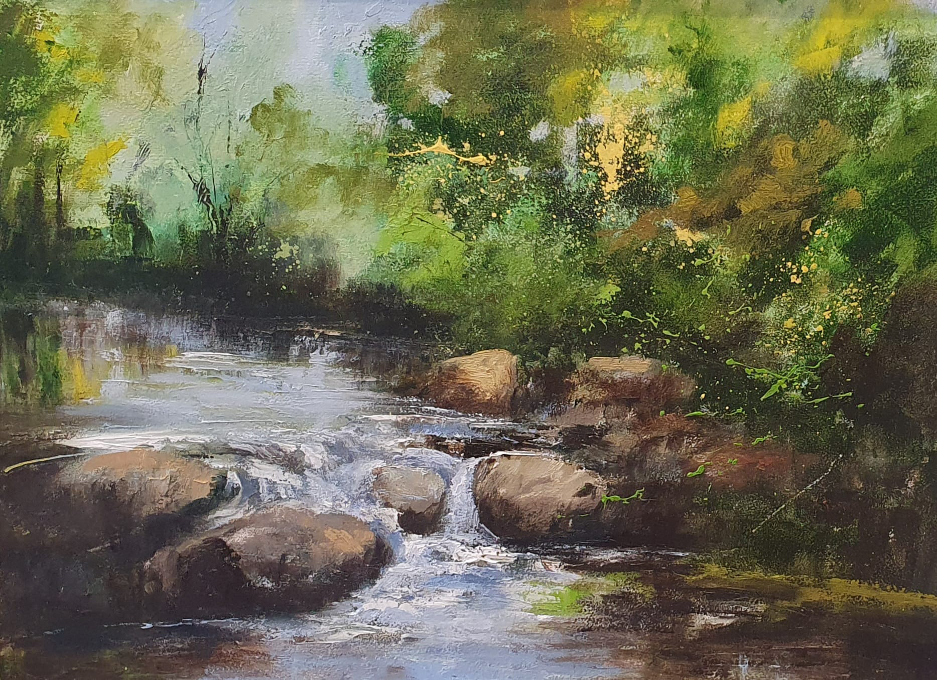 Before the rain 36cm x 46cm €390 (framed white) - SALE €275